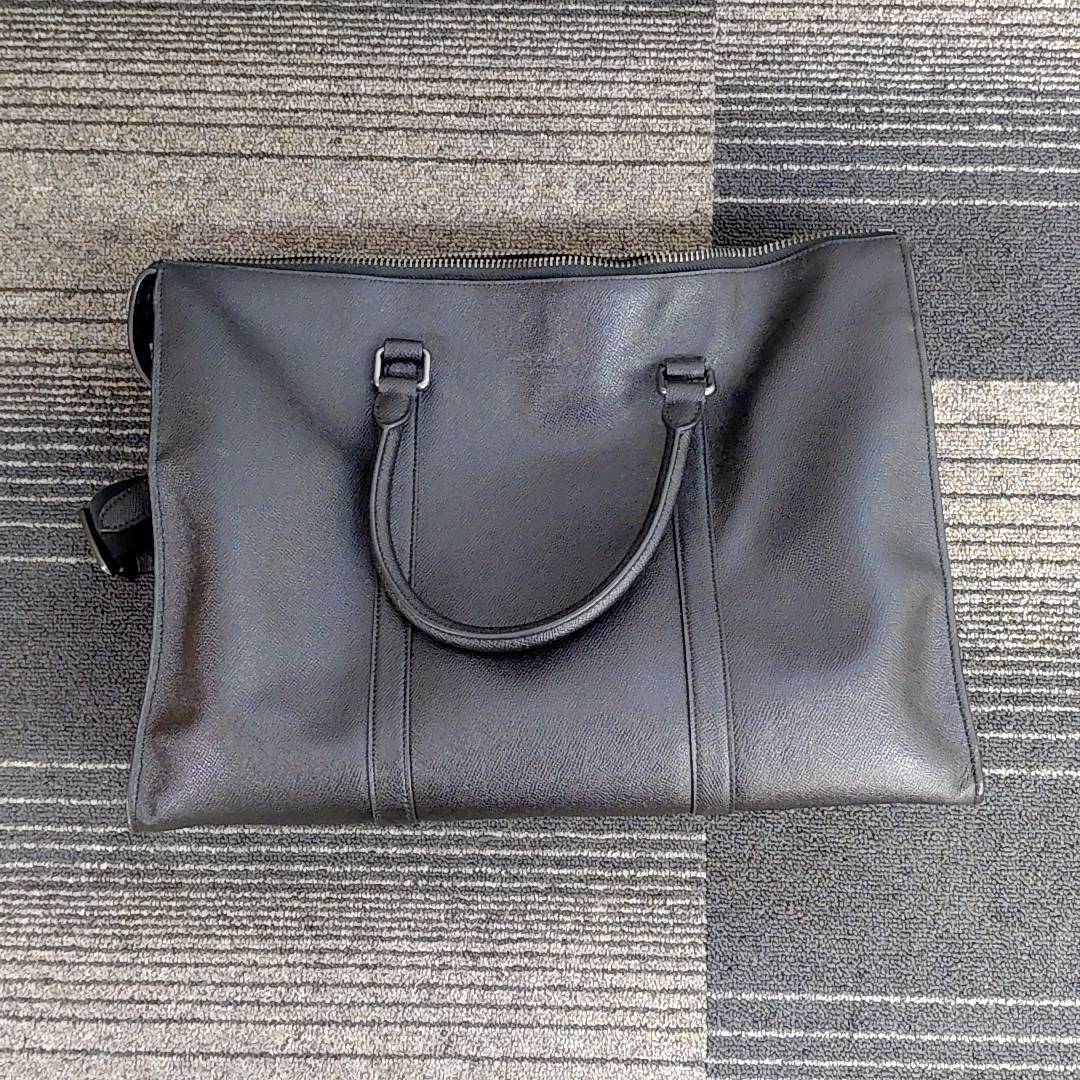 【TG0316②】COACH コーチ CE439 レザー 2WAY ビジネスバッグ メンズ ブラック　黒