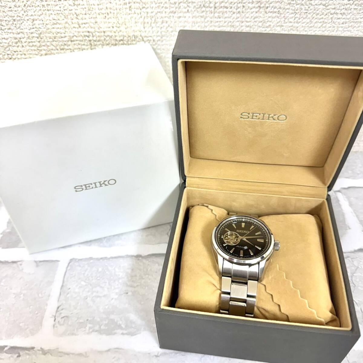 【TG0211②◯？】SEIKO 腕時計 1点 4R38-00S0 稼働品 セイコー 箱付属 アンティーク レトロ コレクション
