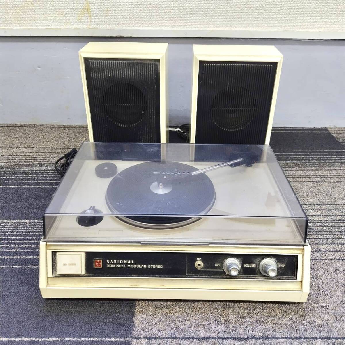 【T0228①】NATIONAL レコードプレイヤー 1点 SF-441 通電確認◯/動作確認× 昭和レトロ アンティーク レトロ コレクション