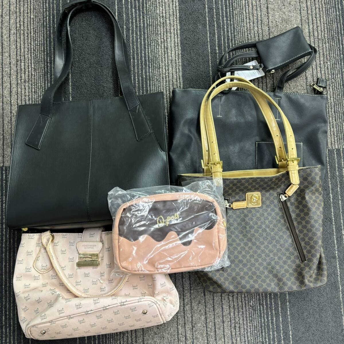 【TK0228①】トートバッグ ５点 まとめ アンティーク レトロ コレクション