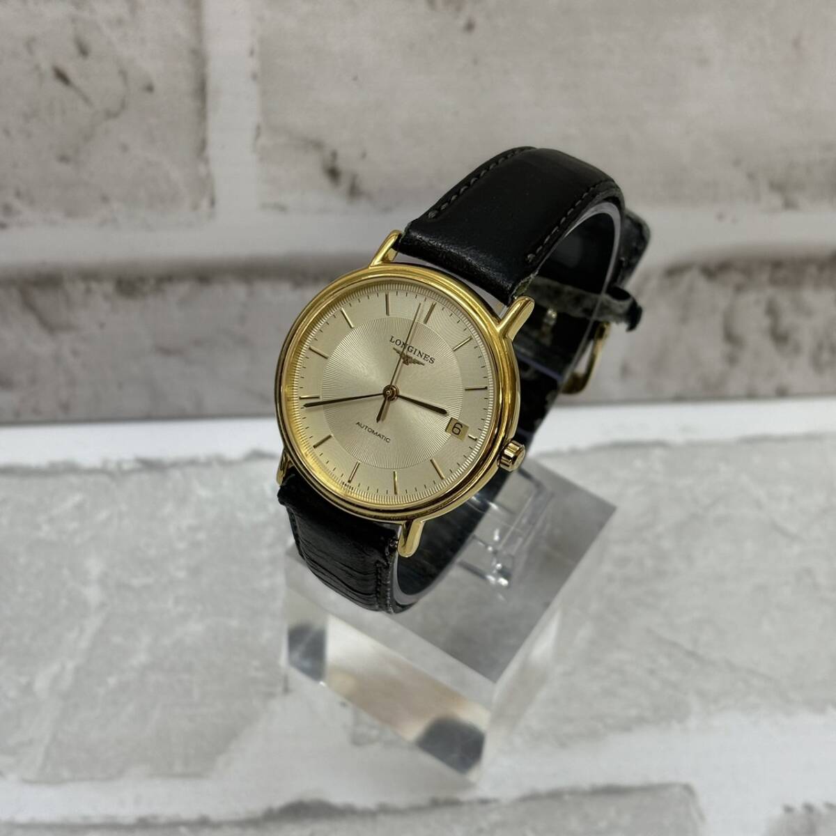 【TM0304？】LOMGINES ロンジン 稼働品 L4.721.2 メンズ 腕時計 クォーツ ゴールドカラー コレクション