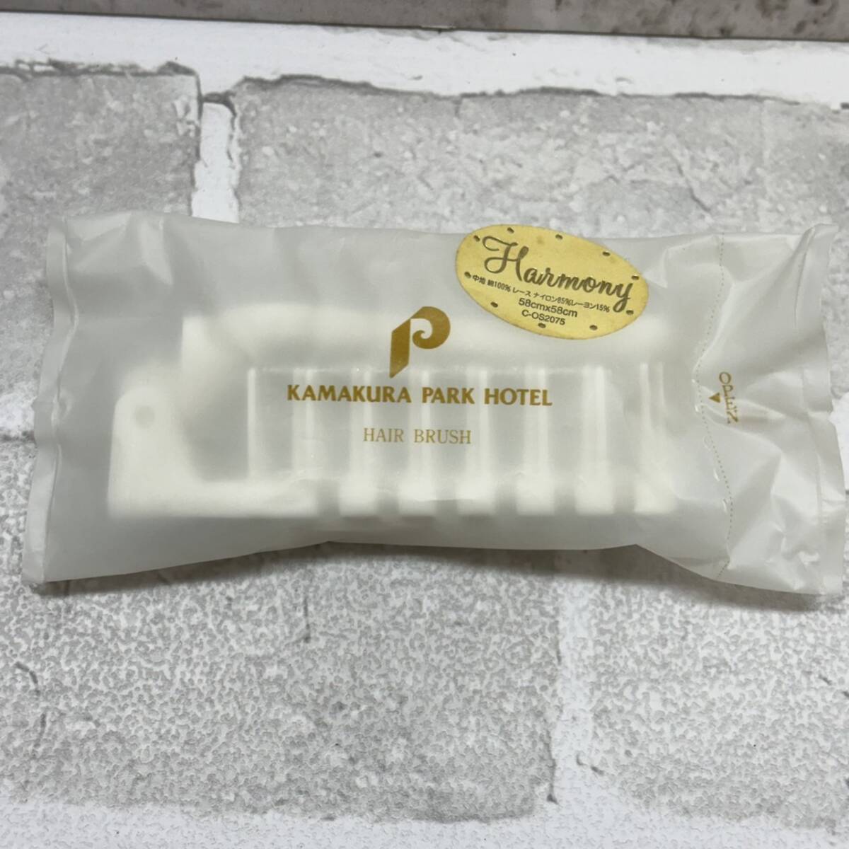 【TM0304①】未使用 ホテル アメニティ ヘアブラシ 鎌倉パークホテル 櫛