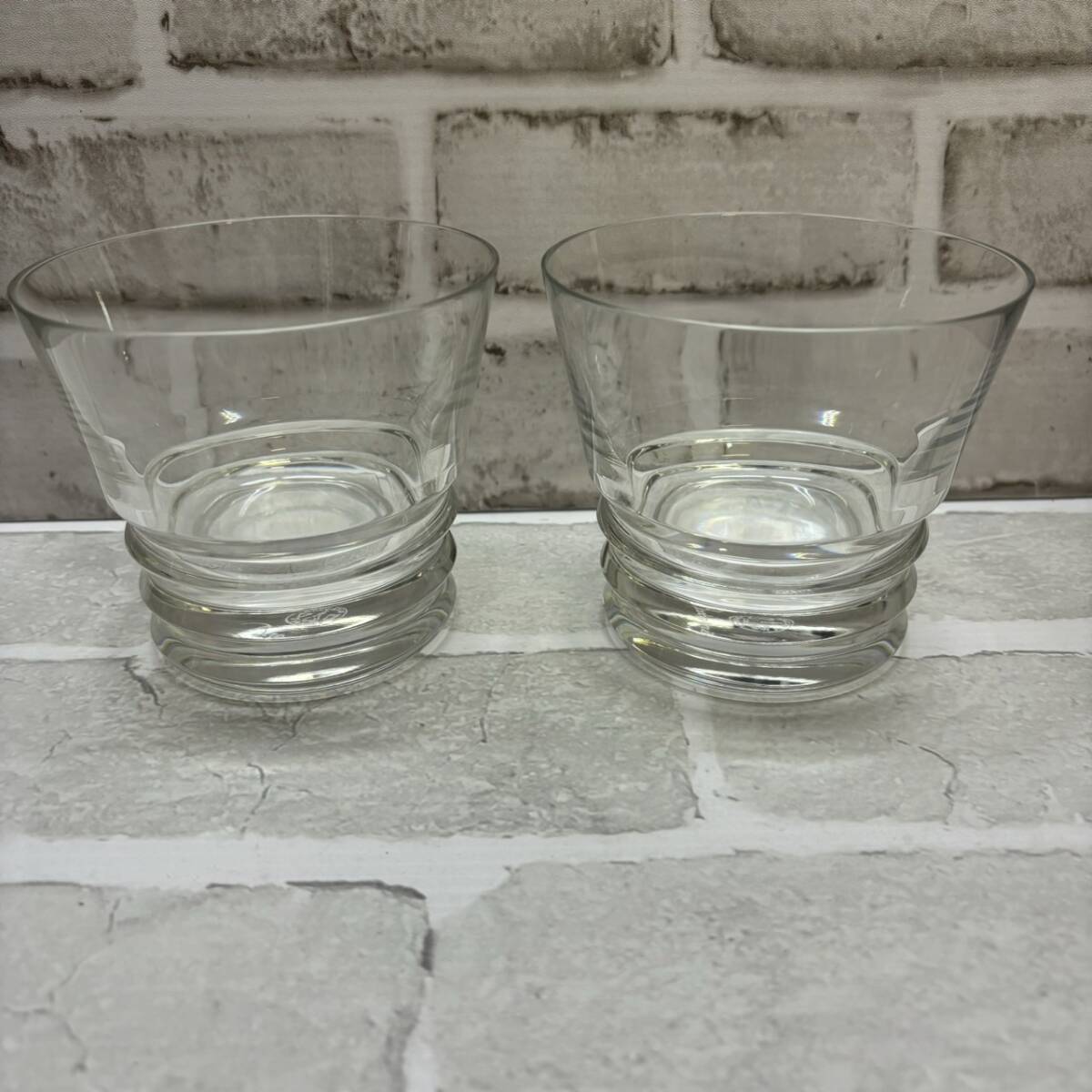 【T0305〇？】Baccarat ロックグラス 2個 セット 箱なし グラス バカラ