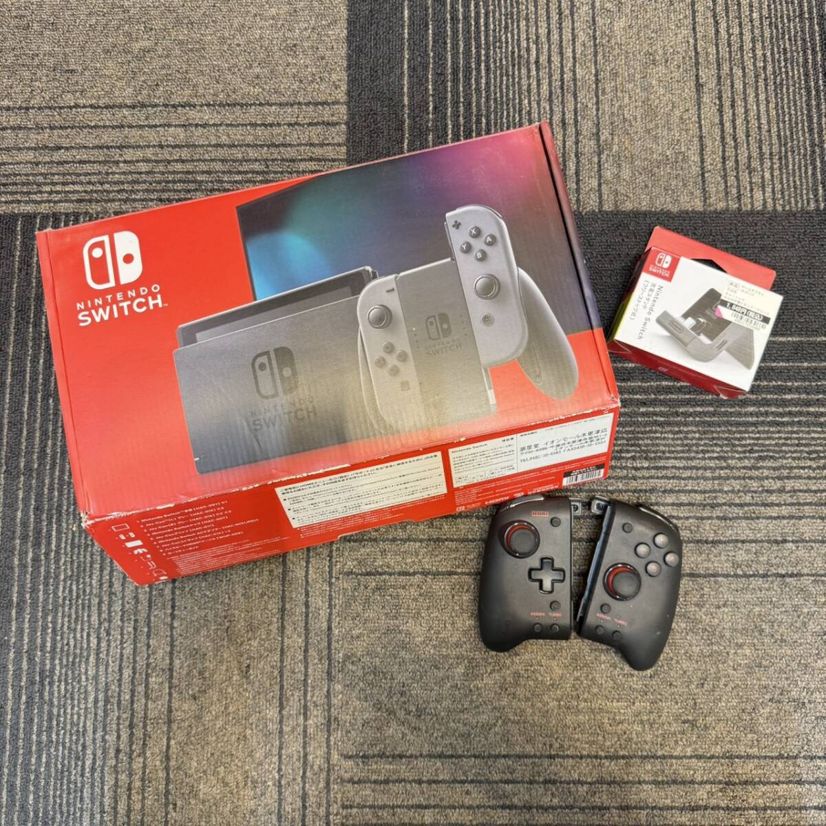 【TF0312①】任天堂 Nintendo Switch 本体 付属品 セット グレー ニンテンドー スイッチ 初期化済 中古品 ゲーム ゲーム機