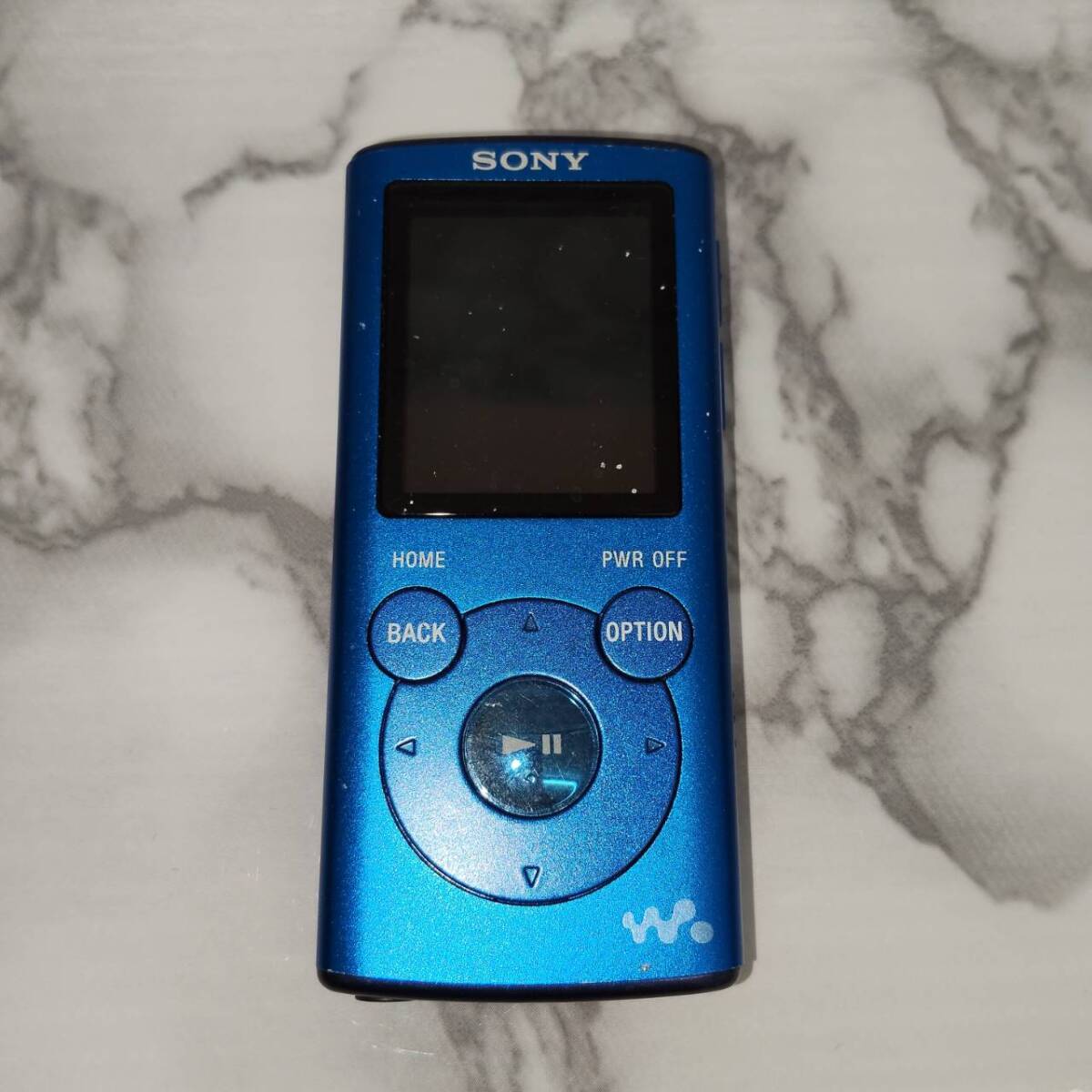 【TM0307②】SONY ウォークマン ブルー NW-E052 動作未確認 ジャンク 音楽再生機器