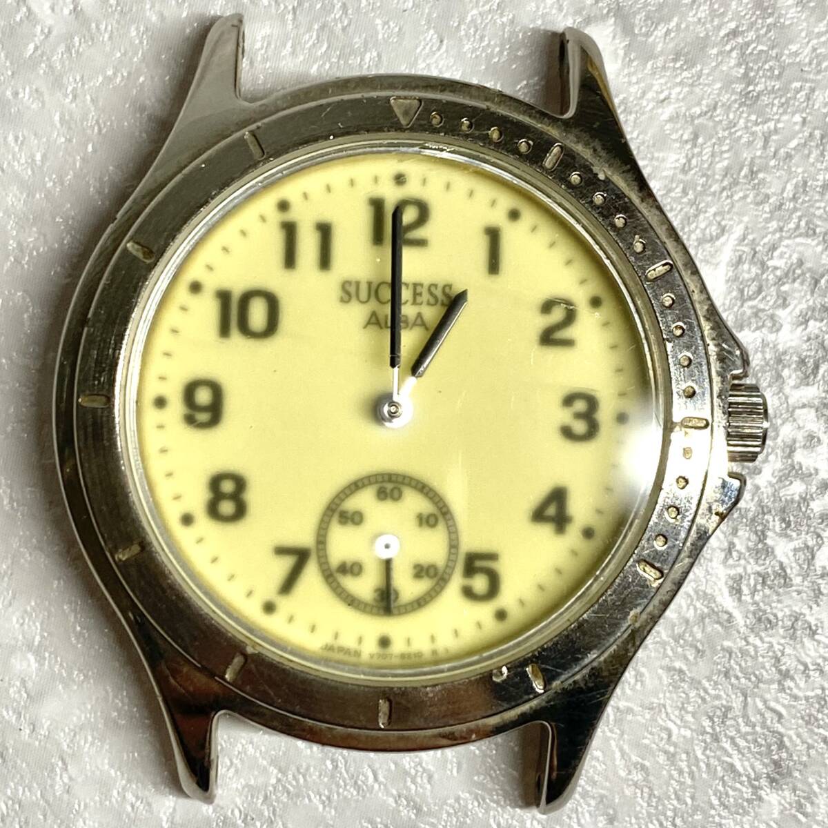 【TH0307③】SEIKO 腕時計 フェイスのみ 不動品 1点 V707-6120 セイコー ヴィンテージ レトロ アンティーク コレクション