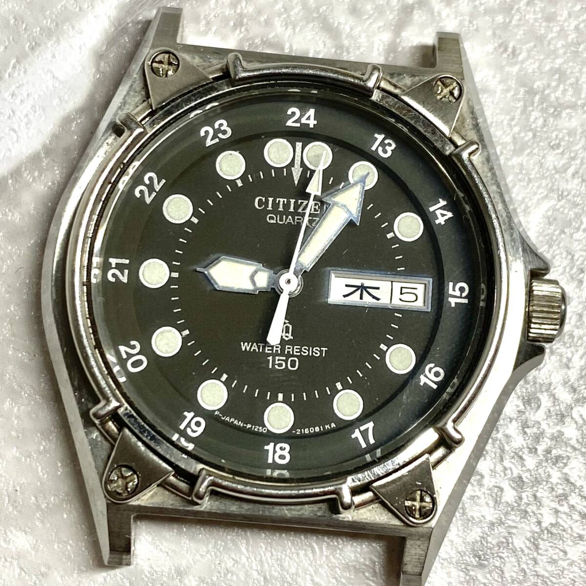 【TH0307③？】CITIZEN 腕時計 フェイスのみ 不動品 1点 1250-214056 シチズン ヴィンテージ レトロ アンティーク コレクション