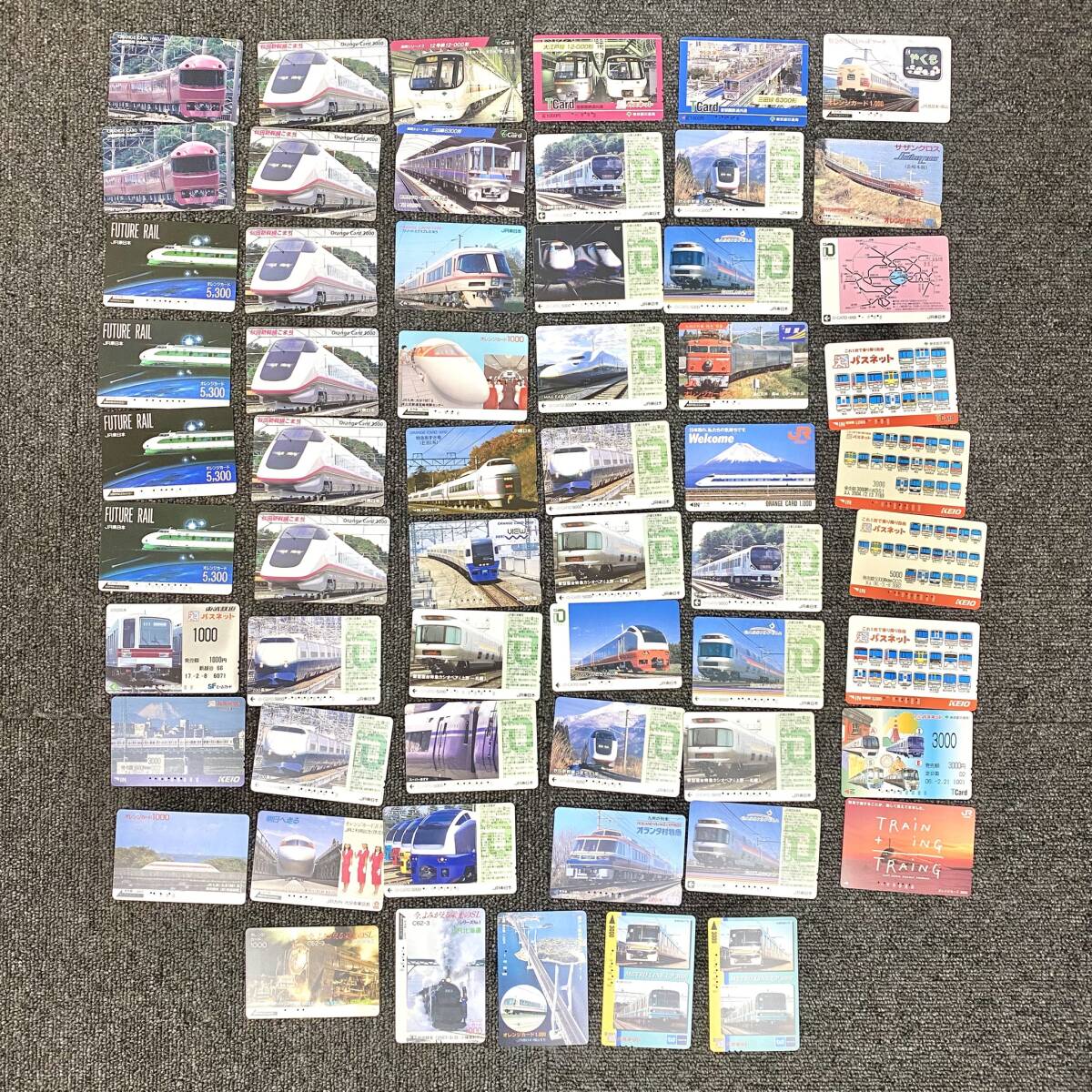 【TH0307②？】使用済み 鉄道 オレンジカード iOカード メトロカード 59枚 まとめ 電車 SL 新幹線 アンティーク レトロ コレクション