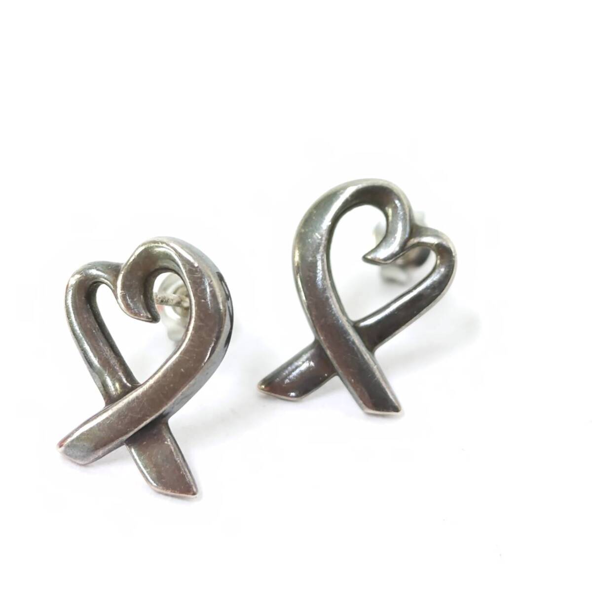 【T0319②】 Sv925刻印 ティファニー ピアス シルバーカラー アクセサリー ファッション コレクション Pierce