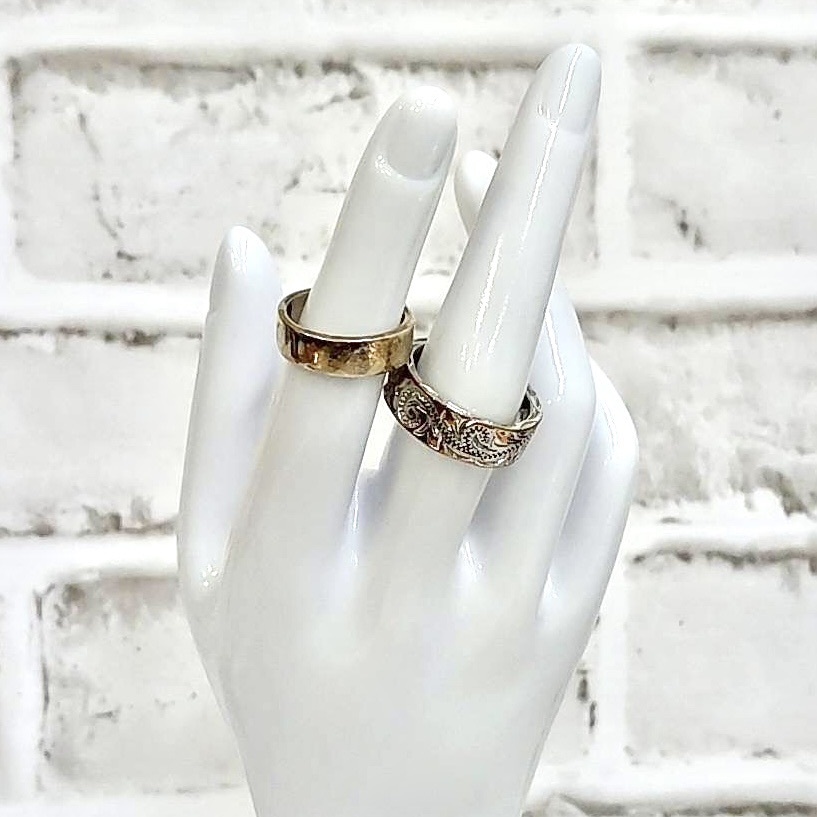 【TM0228？】SV925刻印 リング 2点 約13.5g シルバーアクセサリー 銀 銀製品 アンティーク レトロ コレクション 
