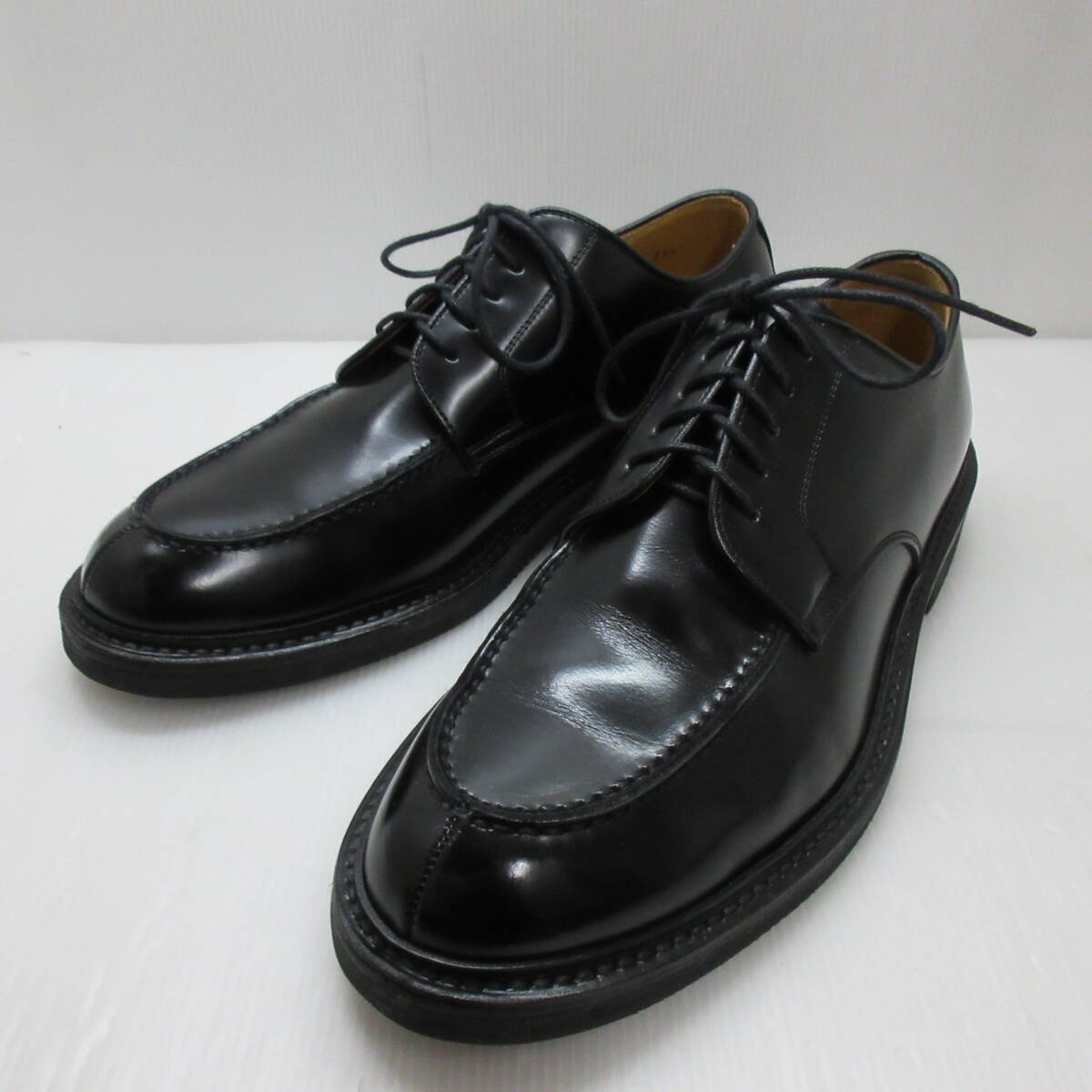 kkm5748 レザーシューズ REGAL/リーガル JU15AG Uチップ ブラック 25ｃｍ 革靴 ビジネスシューズ