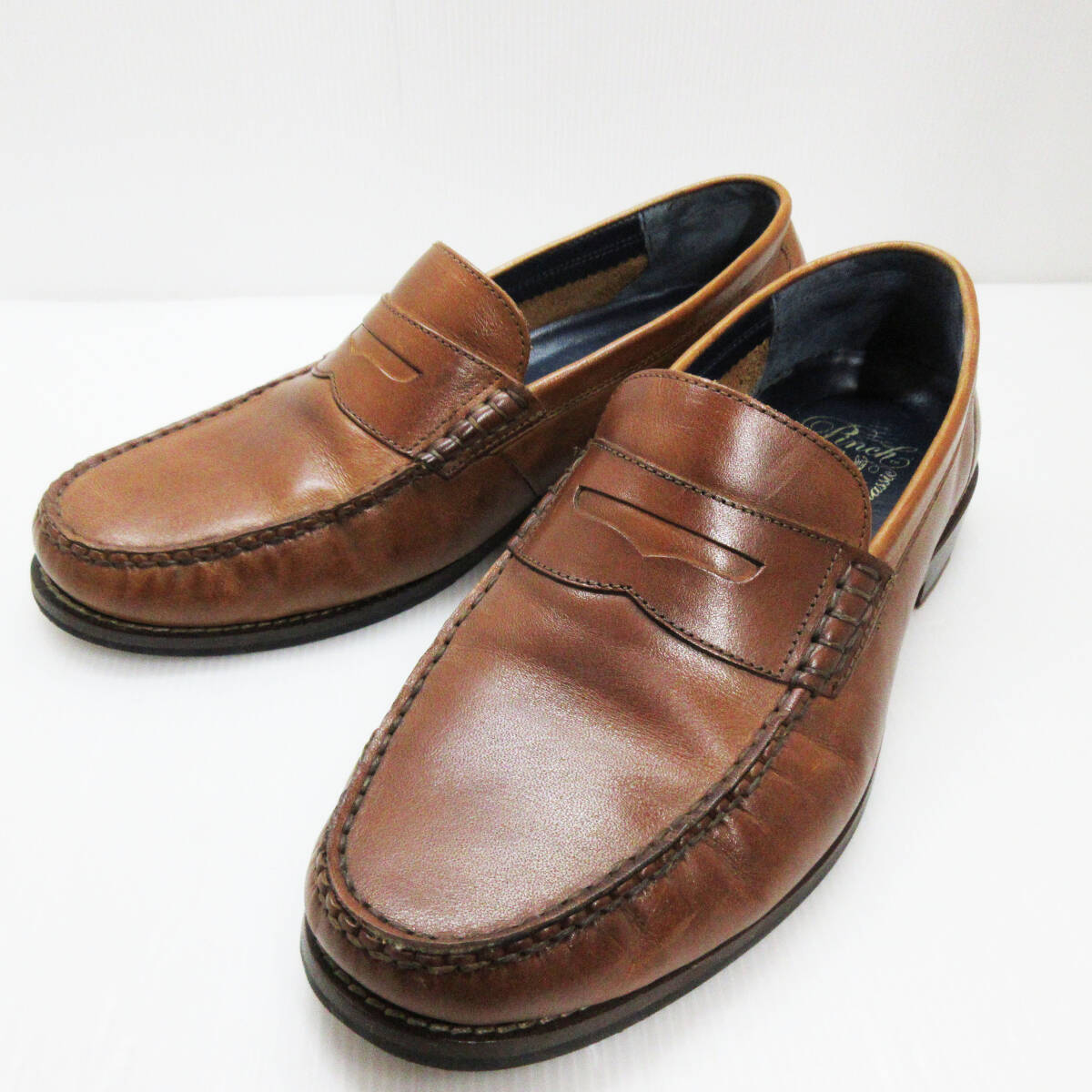 kkm5750 コインローファー COLE HAAN/コールハーン PINCH ブラウン系 7 1/2 25.5ｃｍ 革靴 ビジネスシューズ レザーシューズ