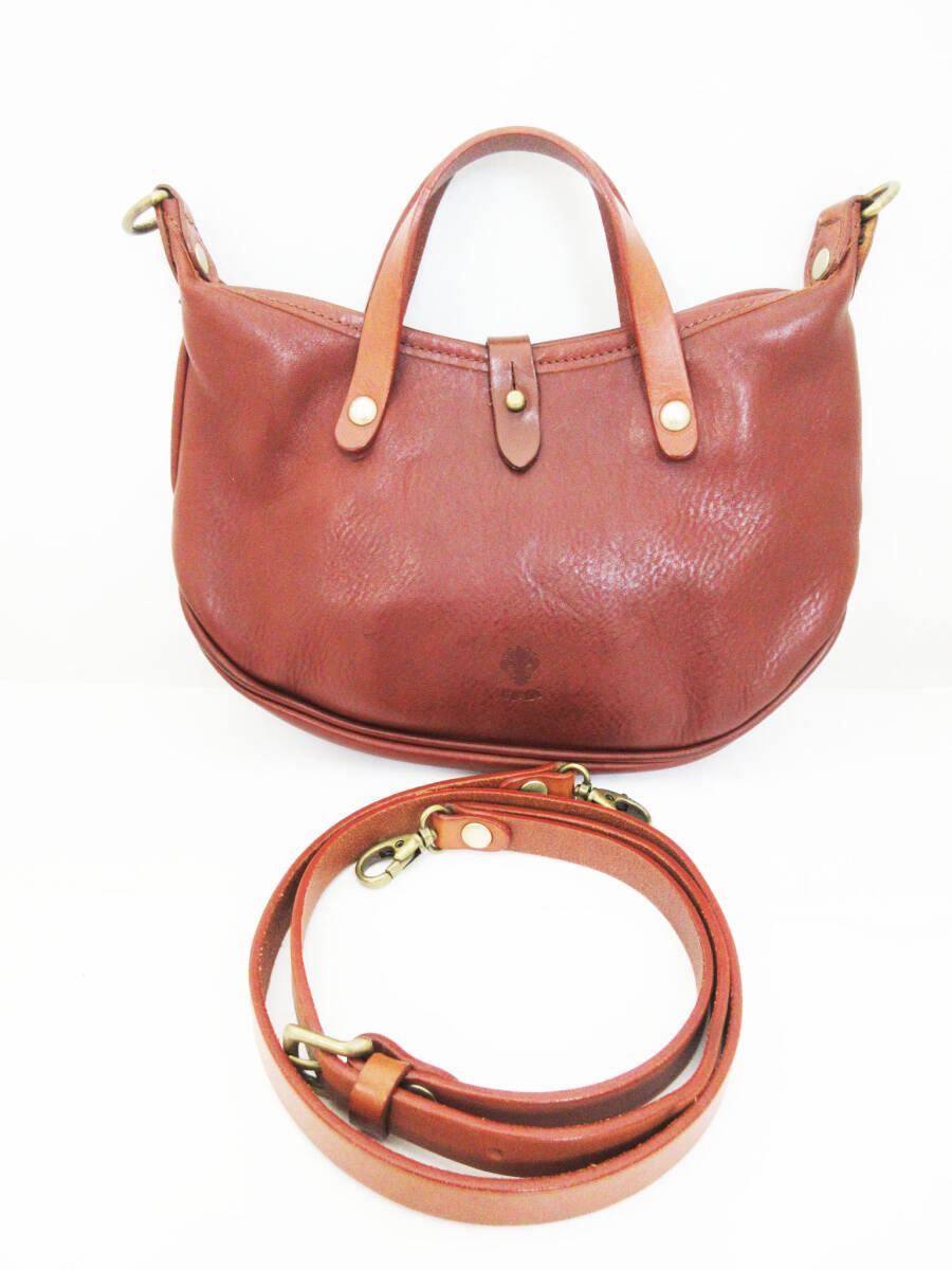 kkg523 CI-VA チーバ レザー 2WAY ショルダーバッグ 本革 なめし革