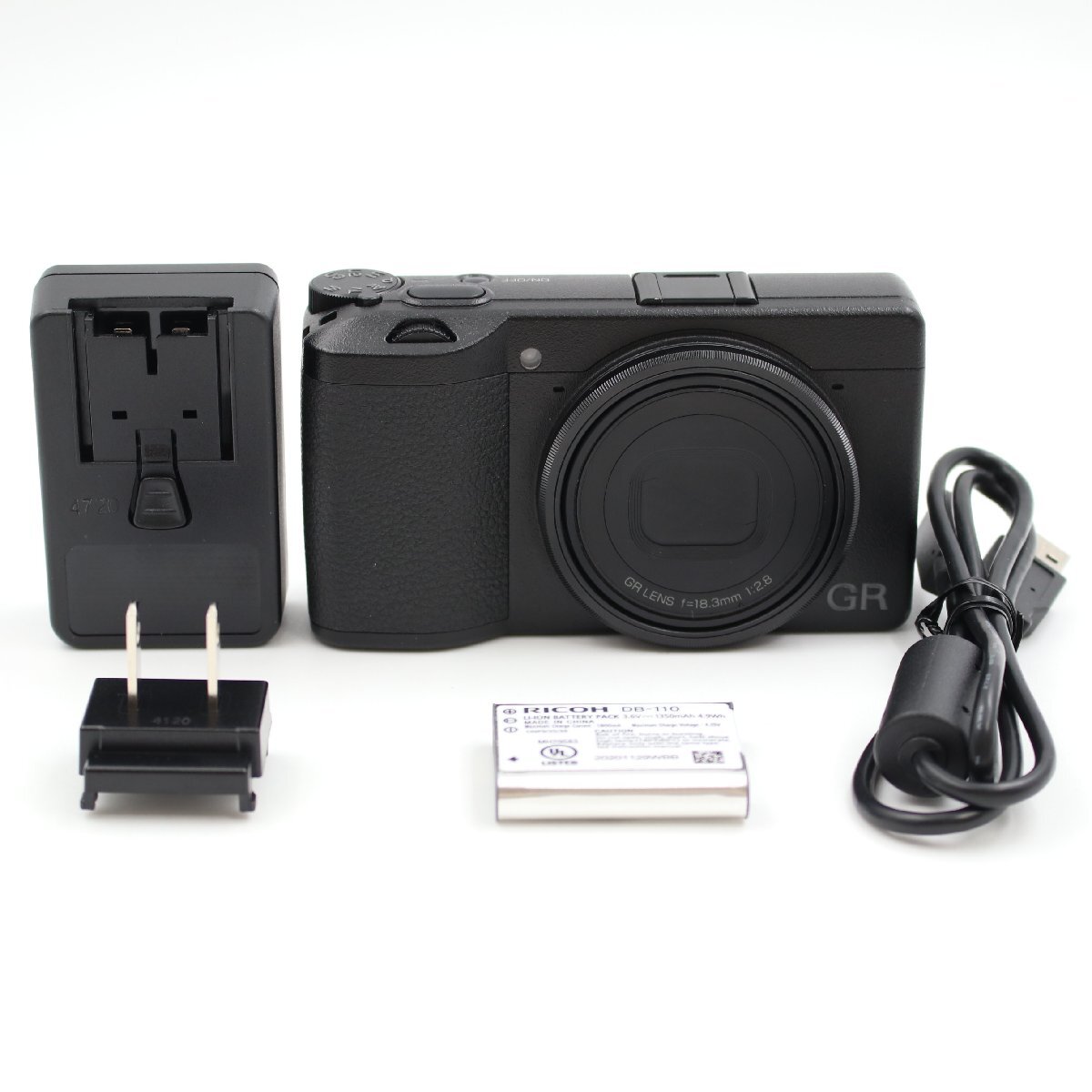 シャッター数7274枚 RICOH GR III ブラック コンパクトデジタルカメラ GR3 リコー