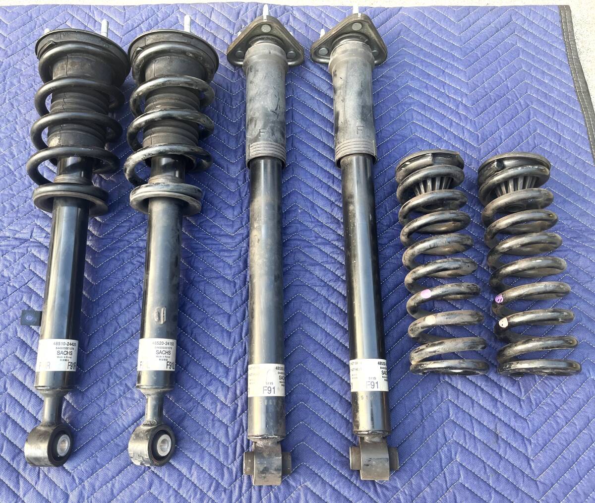 中古 LEXUS レクサス RC-F ベースグレード 純正サスペンション前後ASSY USC10 2UR 5L V8 RCF