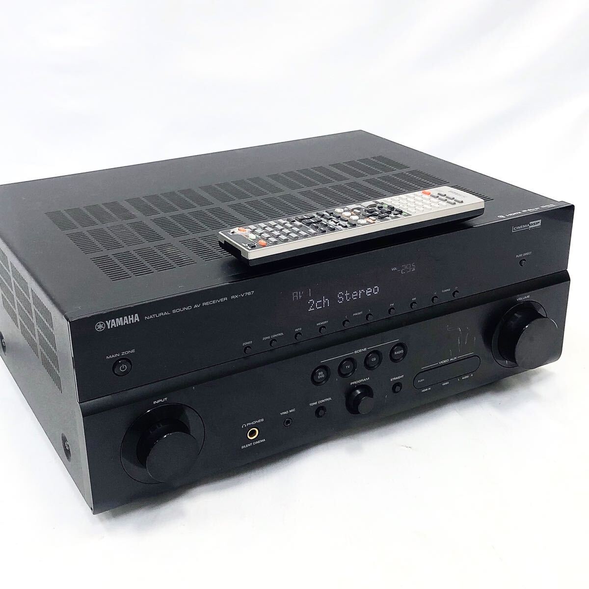 2220221 YAMAHA ヤマハ AVアンプ RX-V767 オーディオ機器　リモコン　電源ケーブル付き