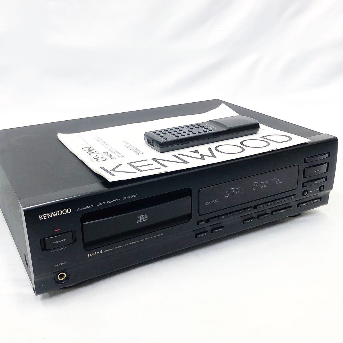 2220221 KENWOOD ケンウッド DP-7060 CDプレーヤー オーディオ機器 リモコン取説付