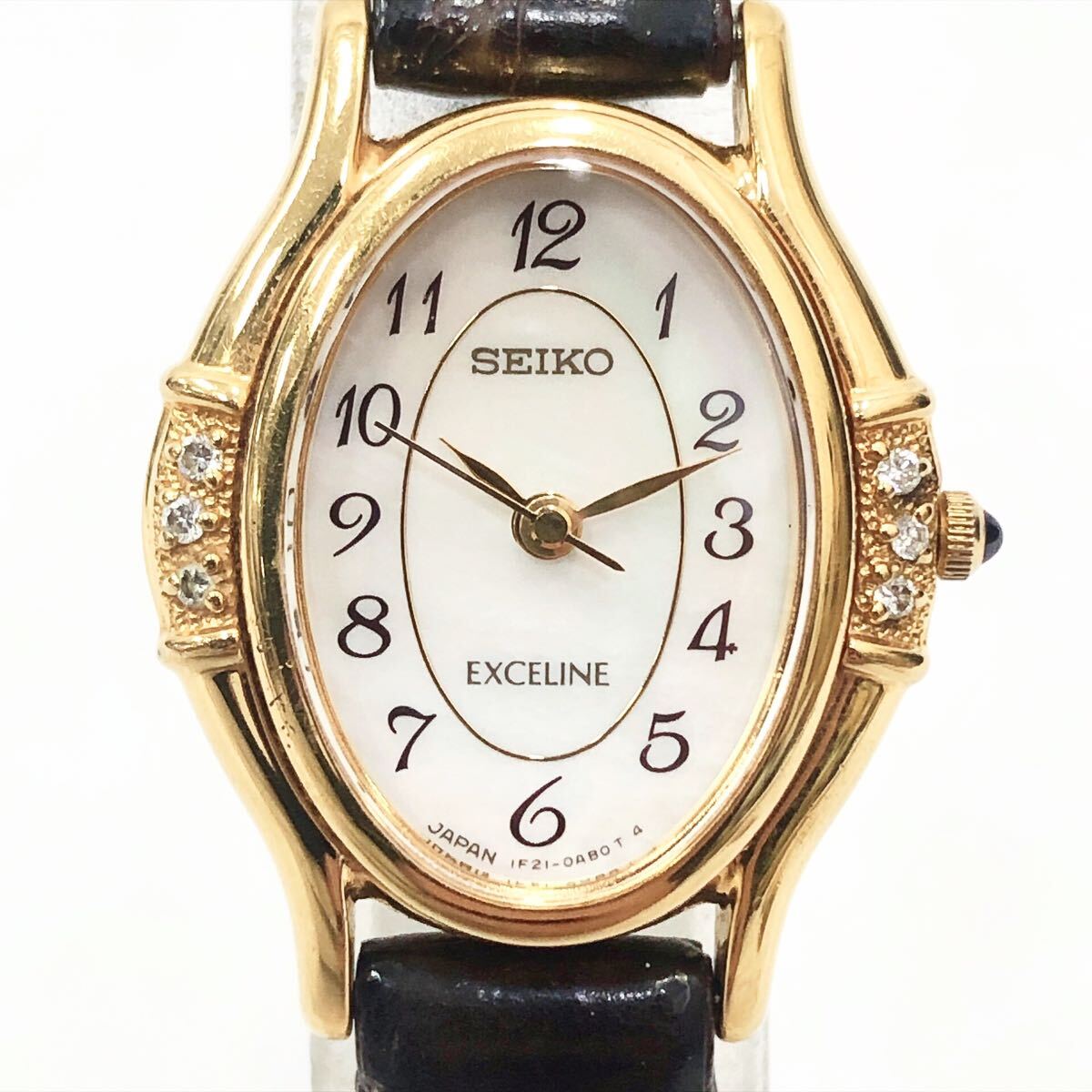 1110221 SEIKO セイコー EXCELINE エクセリーヌ 1F21-5F50 クォーツ レディース 腕時計 シェル文字盤 