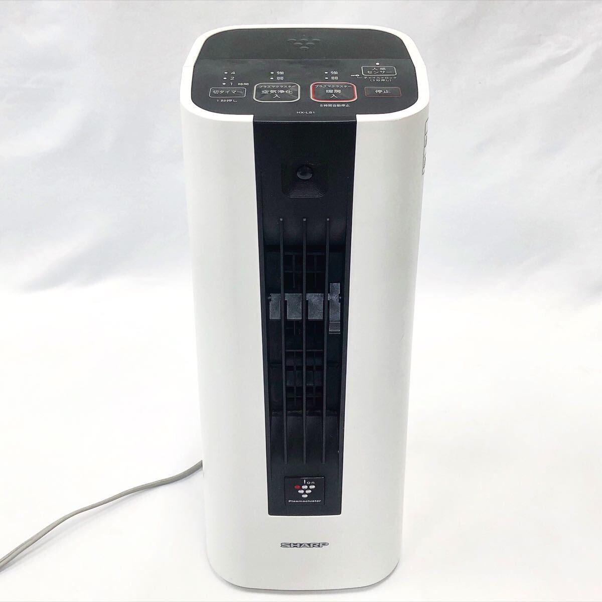 2220221 動作品　シャープ SHARP セラミックファンヒーター HX-LS1-W 2020年製 ホワイト