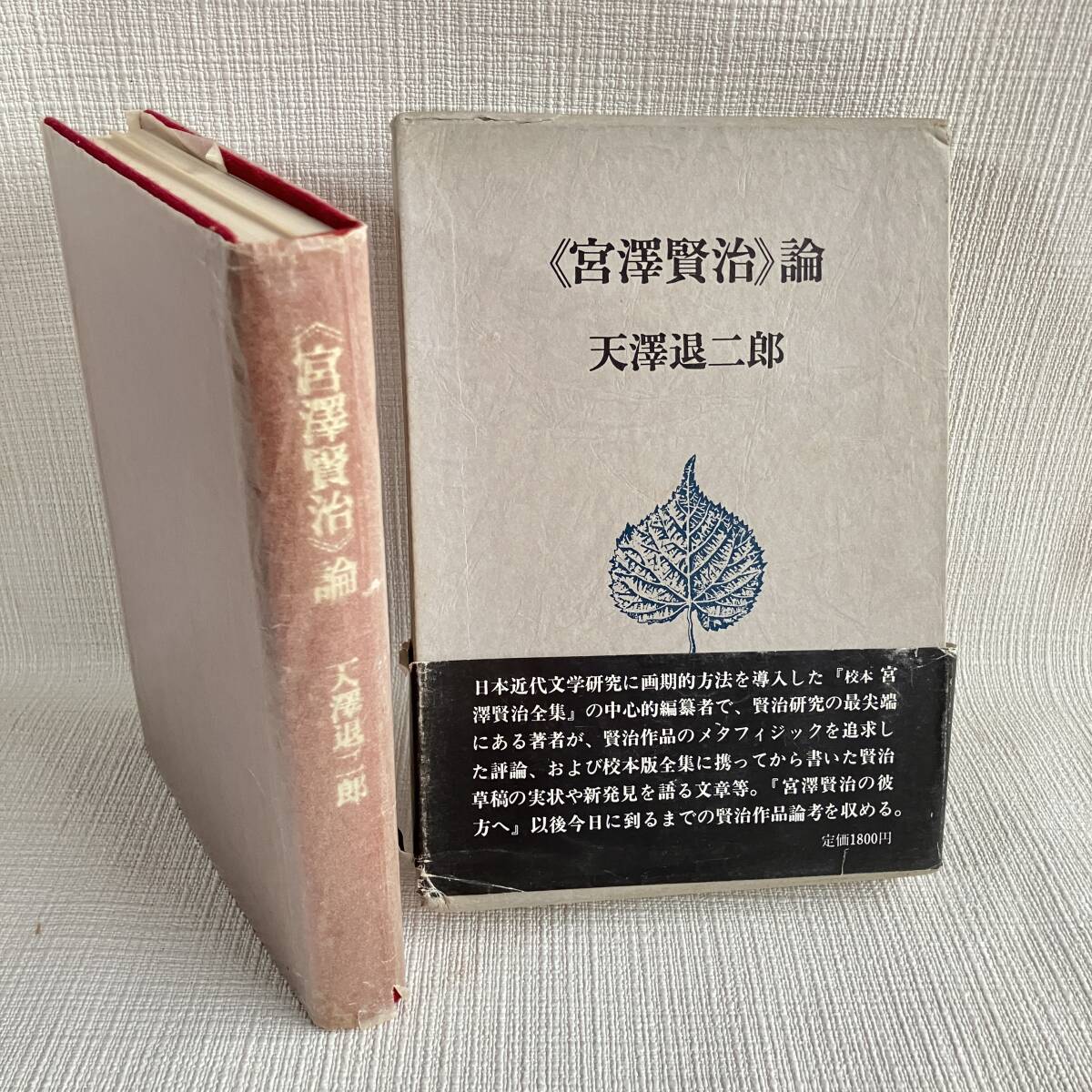 ■1976年 初版 天澤退二郎 宮沢賢治論 筑摩書房 函■H49