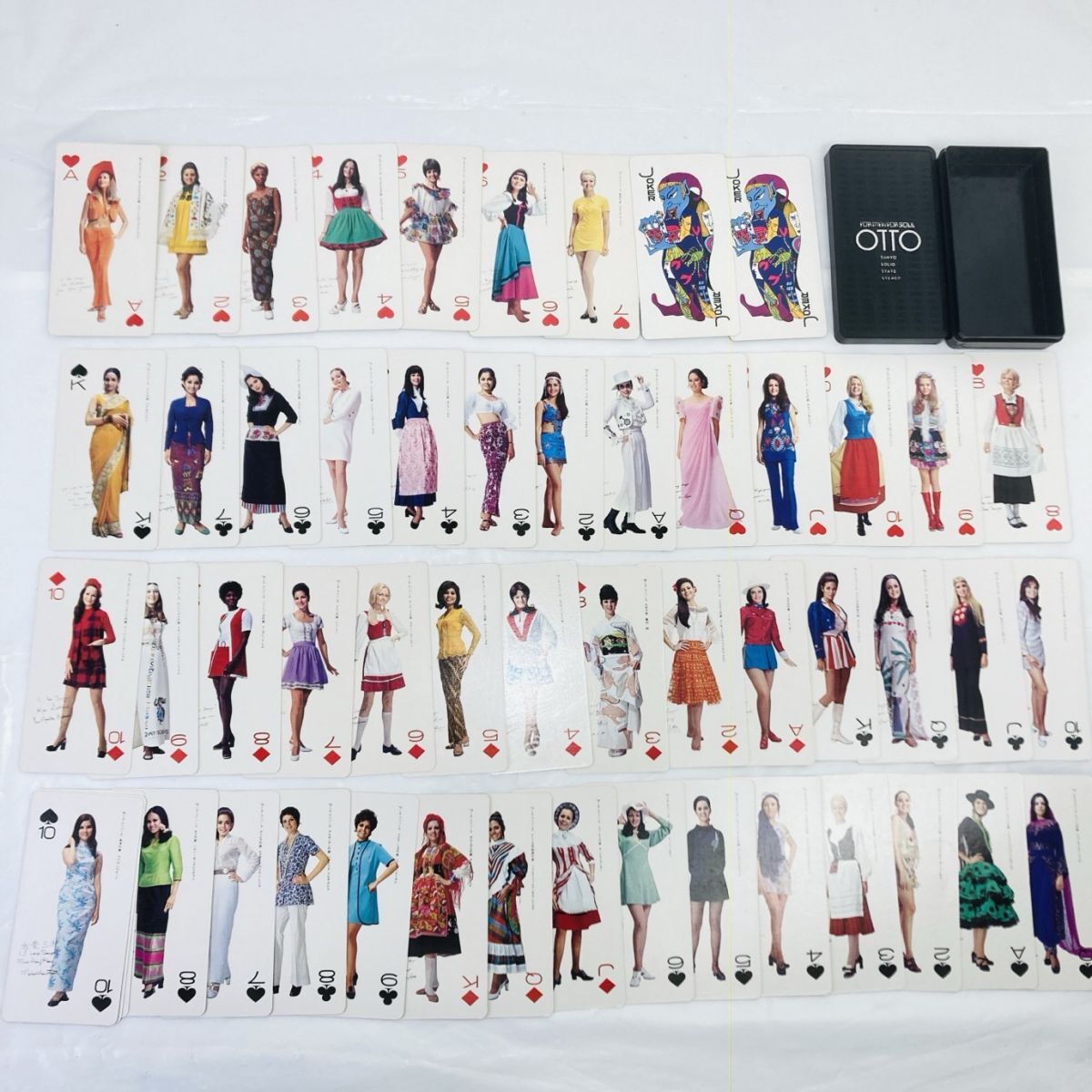 送料350円 当時物 三洋電機 SANYO 非売品 OTTO ミスユニバースフォトデザイントランプ 証紙付 サンヨー 1970年 MI-260307005