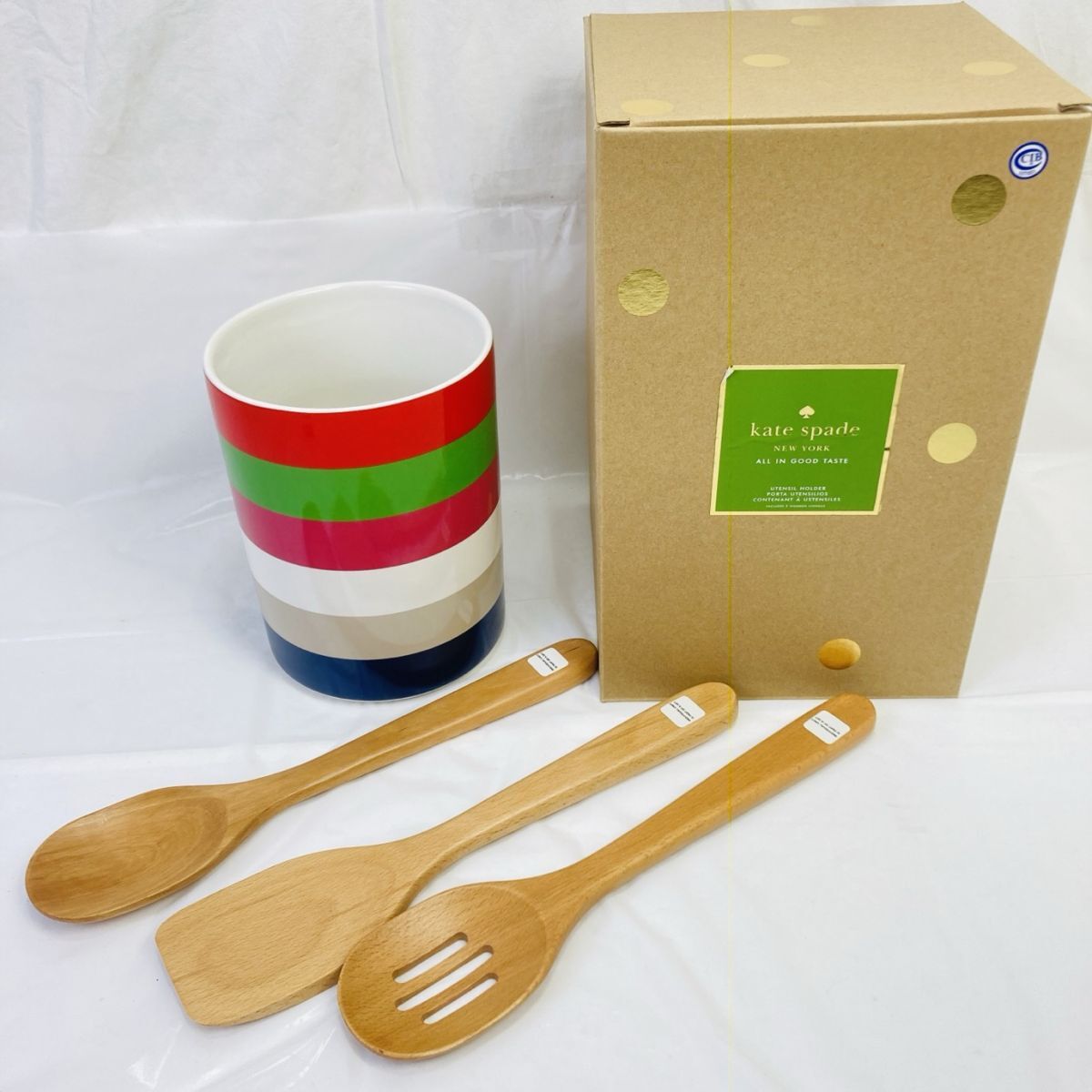 未使用 kate spade ケイトスペード キッチンツールスタンド HY-260312002