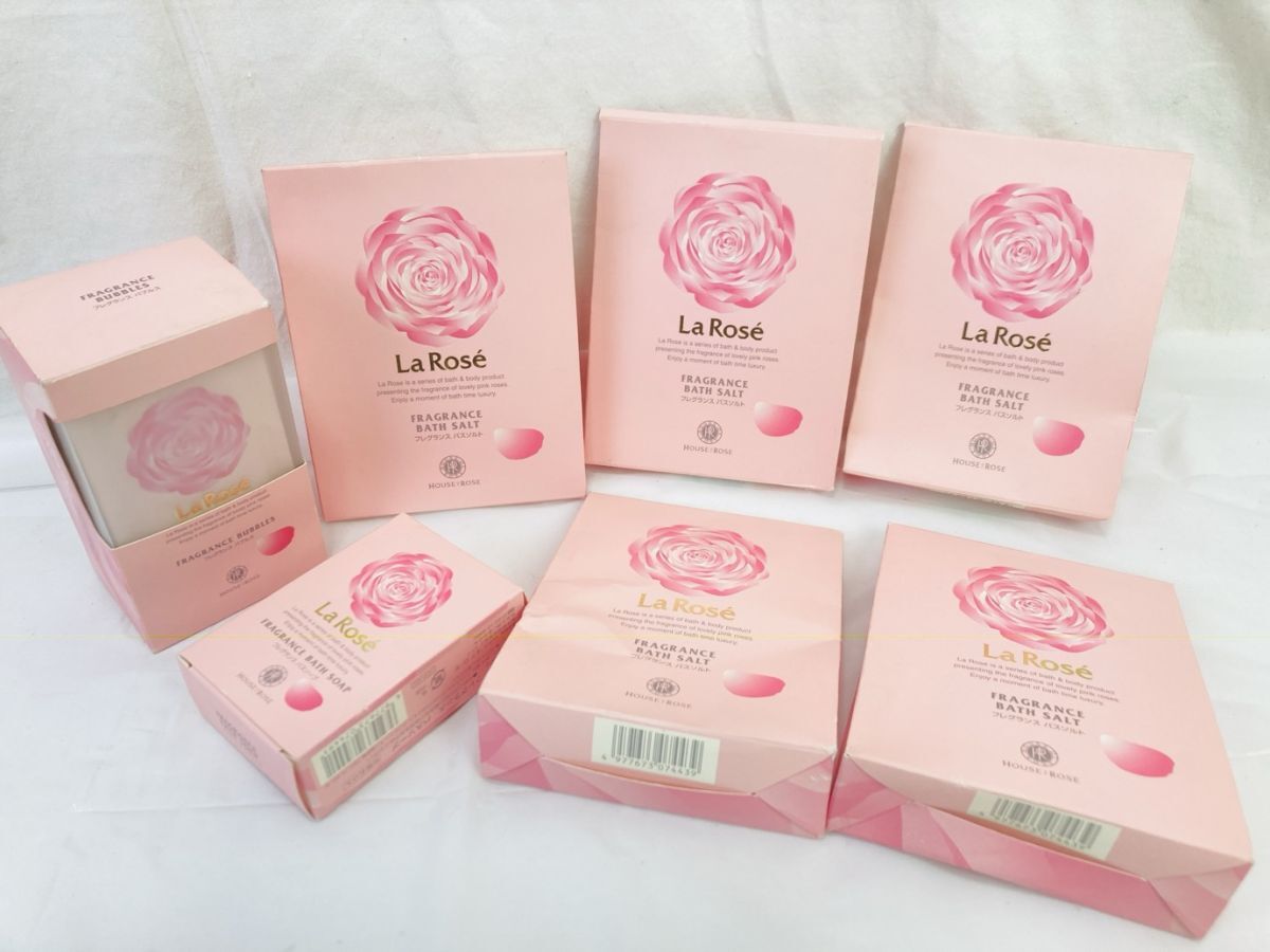 未使用 HOUSE OF ROSE ラ・ローゼ フレグランス バスソルト 38g 10包 バスソープ バブルス ハウスオブローゼ まとめ DD-260218008
