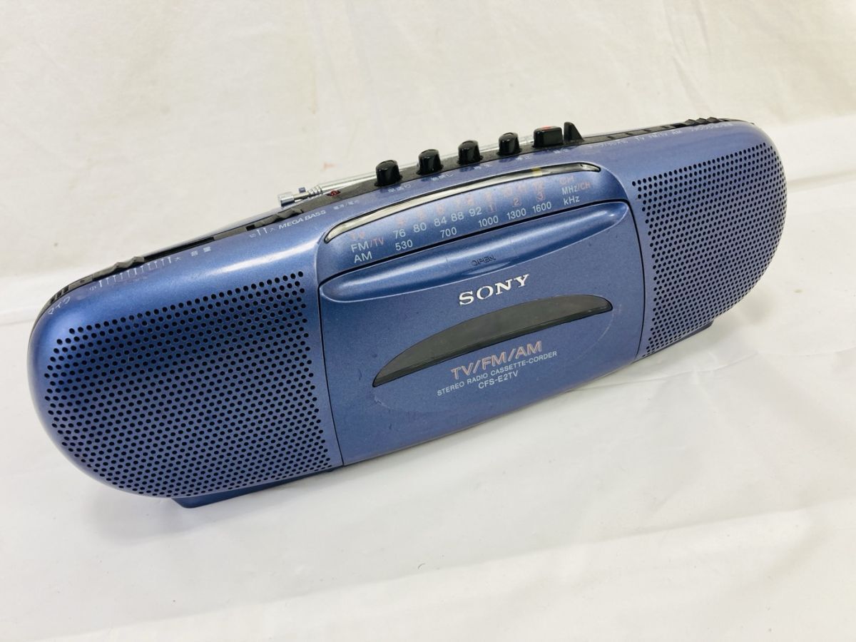 SONY ソニー AM&FMラジオ・カセットレコーダー ポータブル ラジカセ CFS-E2TV 動作確認済 DD-260225005