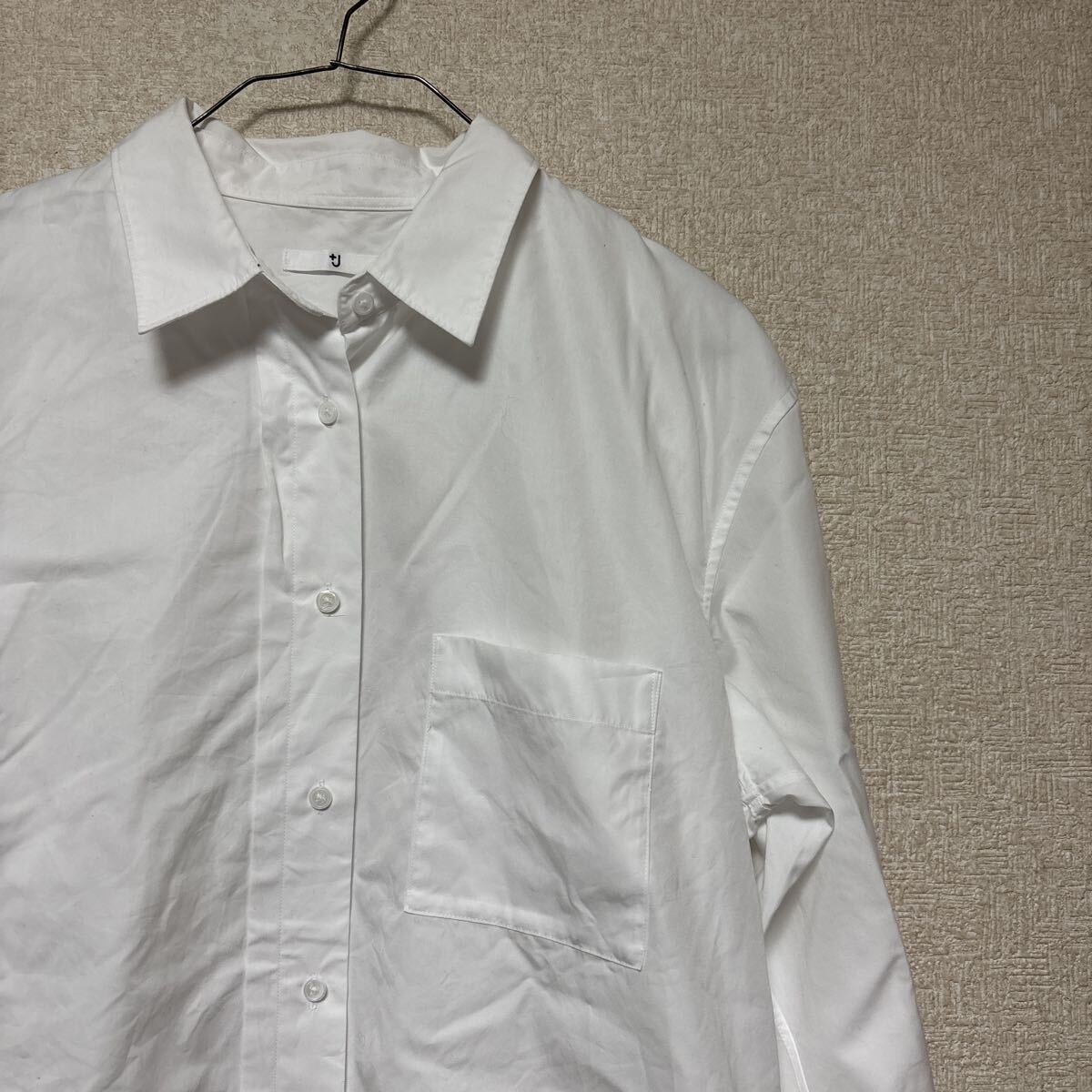 ＋J UNIQLO ジルサンダー ユニクロ スーピマコットン シャツ 長袖シャツ　231-446288 レディースLサイズ