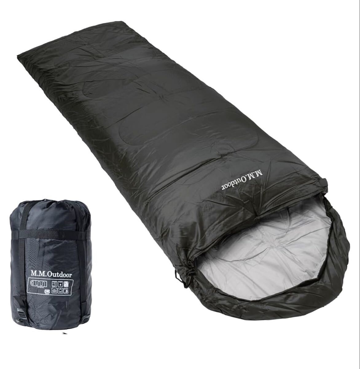 寝袋 シュラフ 防災寝袋 人工ダウン 封筒型 使用限界温度-15℃ コンパクト 防災用品 災害対策 冬用 オールシーズン