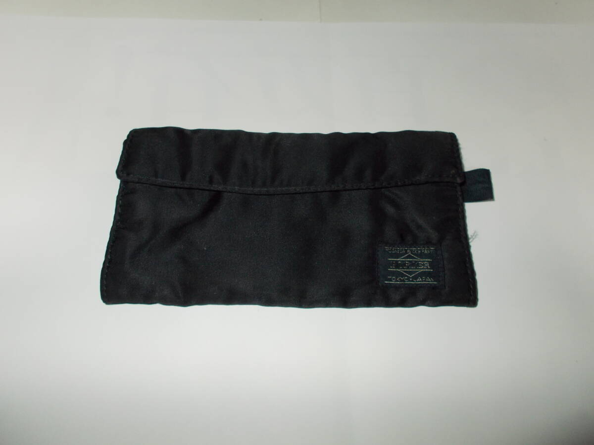 ●ポーター/PORTER【ナイロン二つ折り長財布】黒●