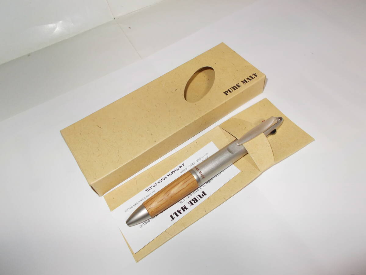 ●三菱鉛筆 ピュアモルト PIRE MALT 多機能ペン2＆1 ナチュラル オーク材●