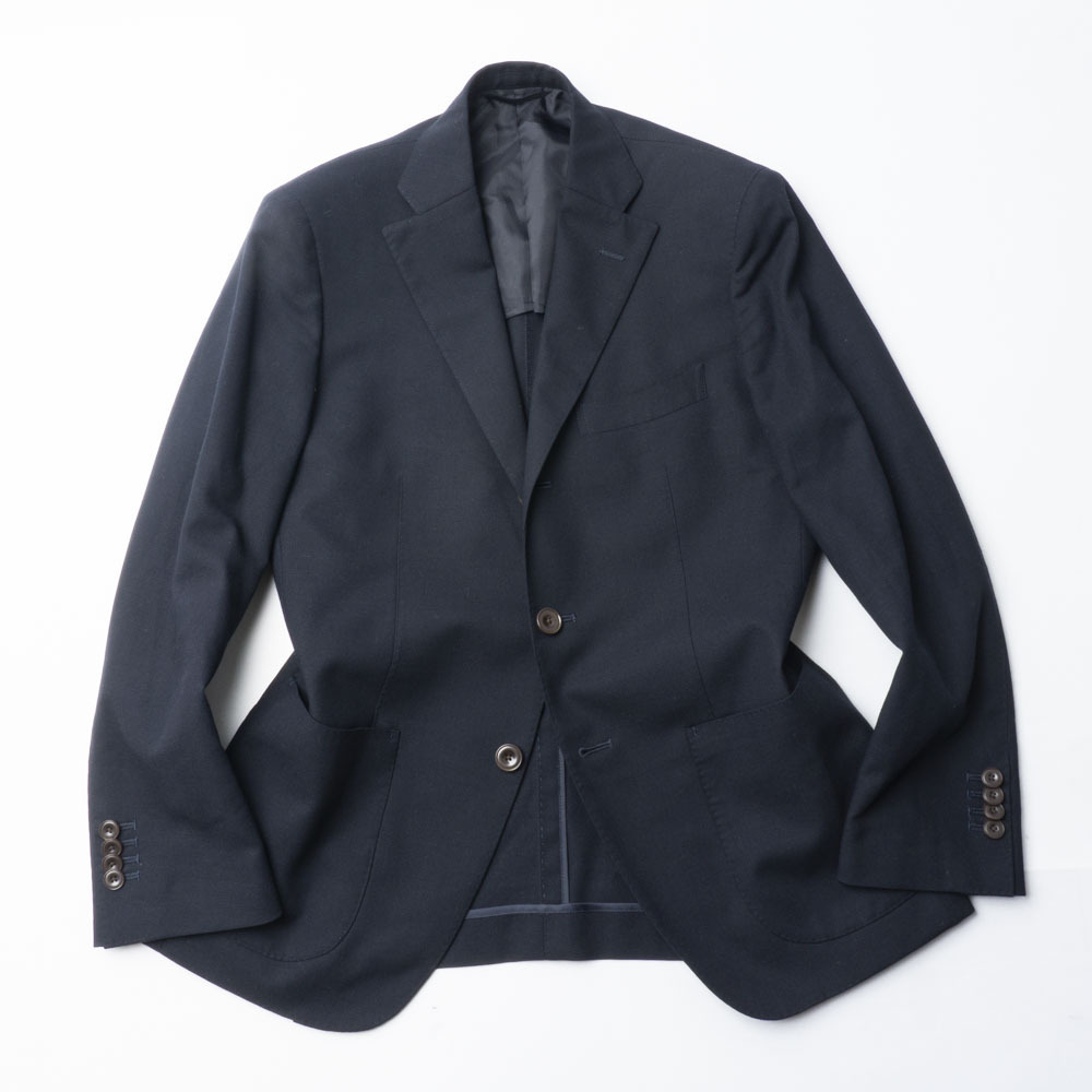 爽やかCOOLMAX生地『blazer's bank.com』春夏テーラードジャケット 165-6(co90-w78) ネイビー スーツカンパニー メンズ 管理321