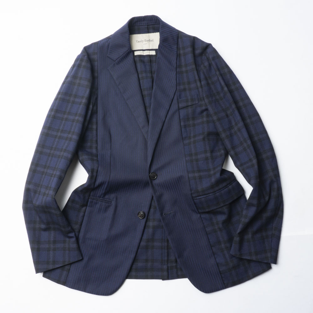 ロンドン発『Casely-Hayford』春夏テーラードジャケット 34(M位) ネイビー 日本製 ケイスリーヘイフォード メンズ 管理328