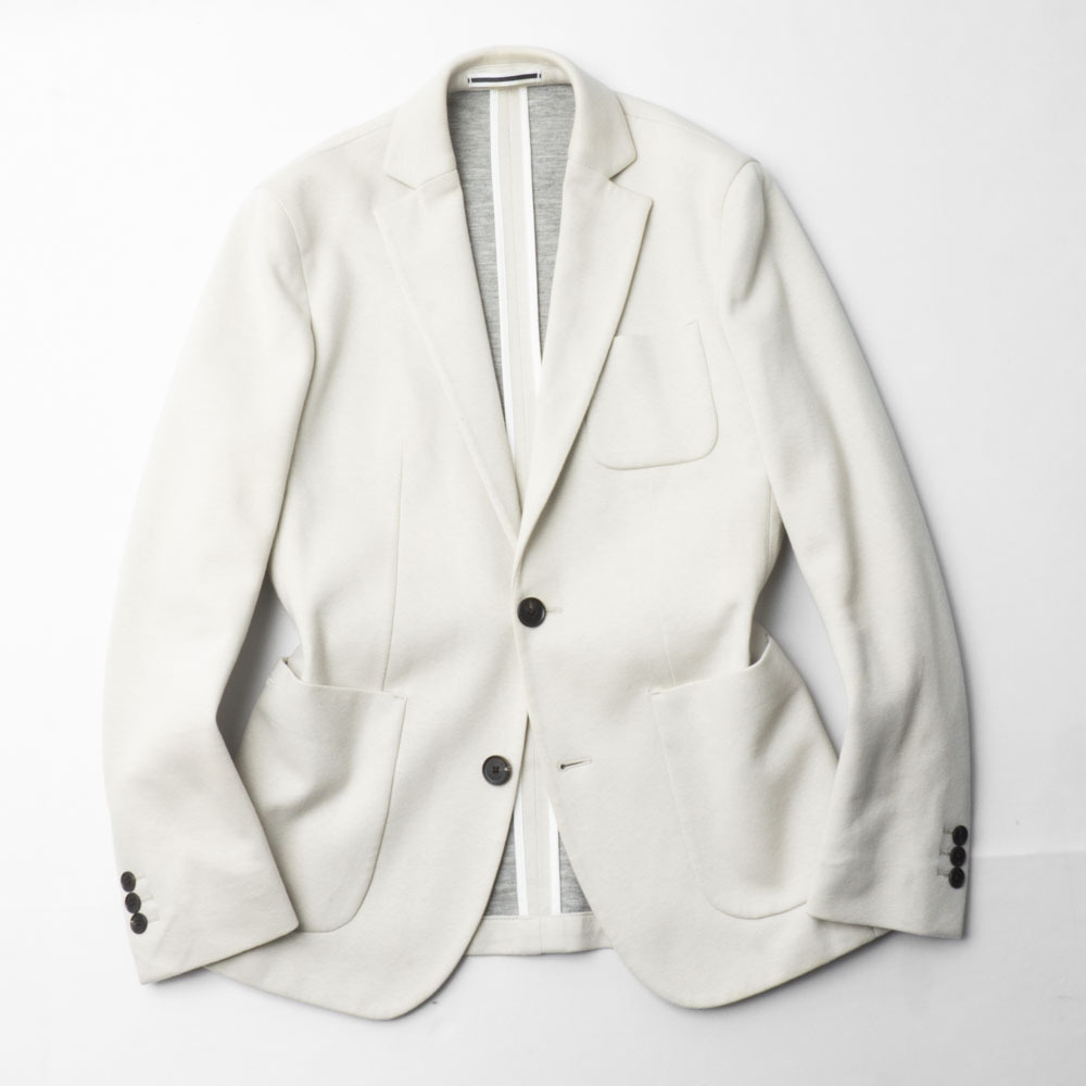 洗練デザイン『LACOSTE』コットンジャケット 46/XS(日本のM相当) グレーベージュ ラコステ メンズ 管理347