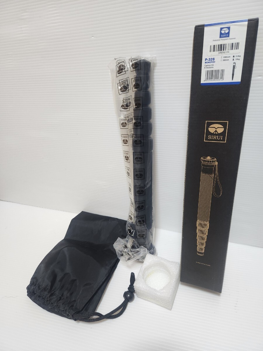 未使用品 SIRUI シルイ P-326 カーボン6段一脚