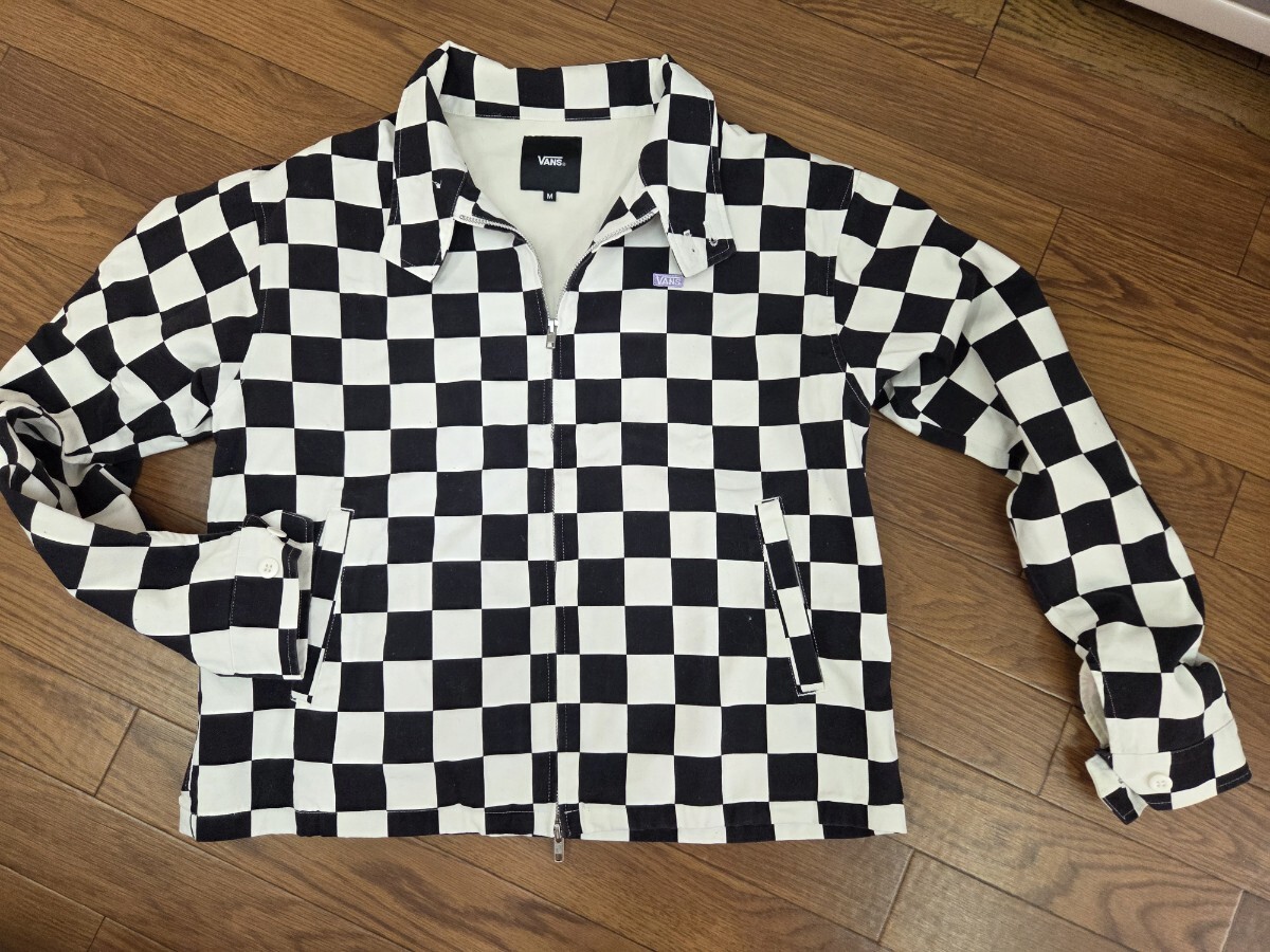 VANS　　ジャケット　チェッカーフラッグ　スィングトップ　M　カバーオール