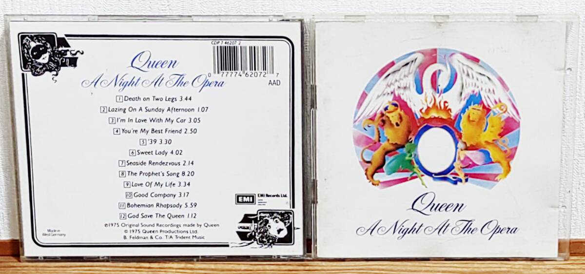 希少！West Germany盤CD♪クイーン/A Night At The Opera★Queen