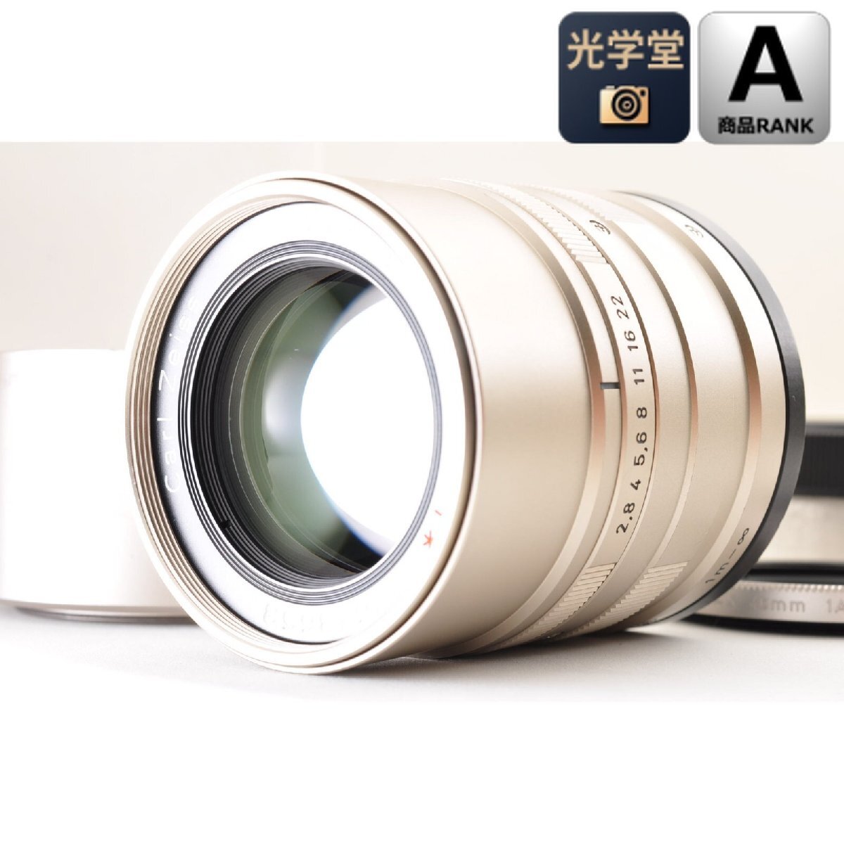 CONTAX G1 G2用 Carl Zeiss Sonnar 90mm F2.8 T* 単焦点レンズ , フード付き