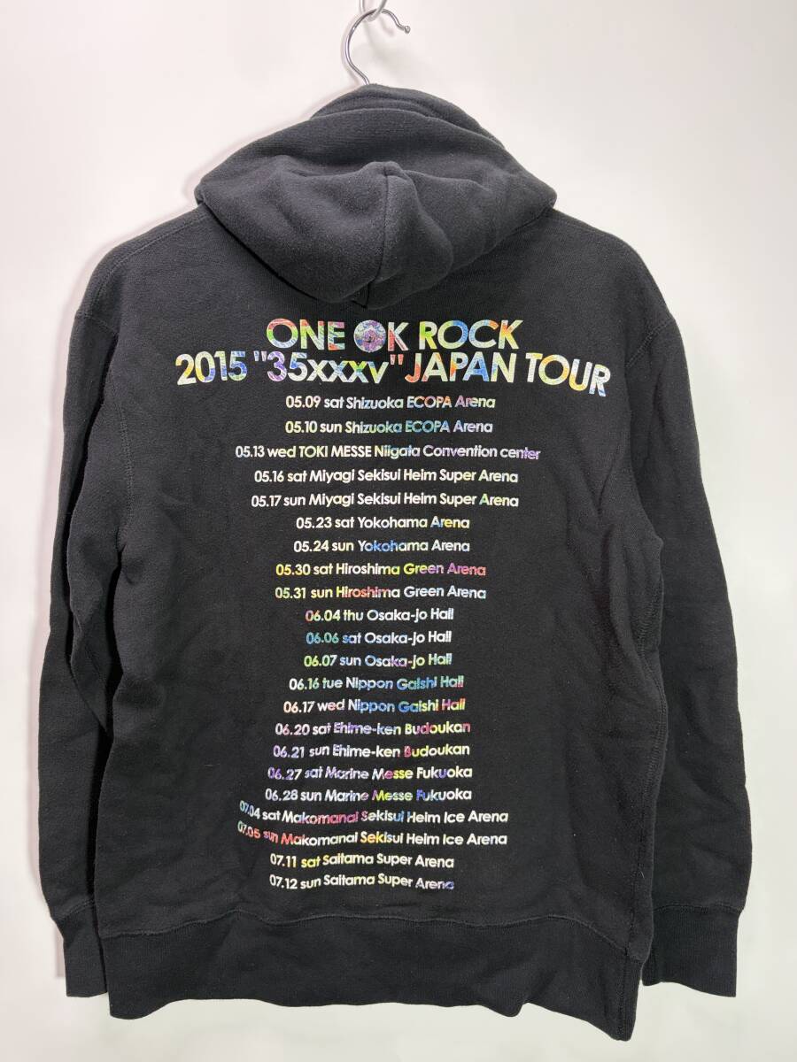 ONE OK ROCK ワンオク 2015 35XXXV japan tour スウェット パーカー Lサイズ ブラック Tシャツ