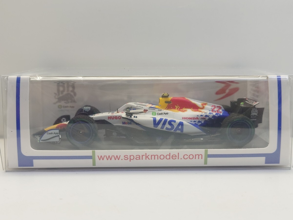 スパークモデル 1/43 ビザ キャッシュアップ レーシングブルズ F1チーム 2025 オーストラリアGP #22 角田裕毅 DE00/10☆6331