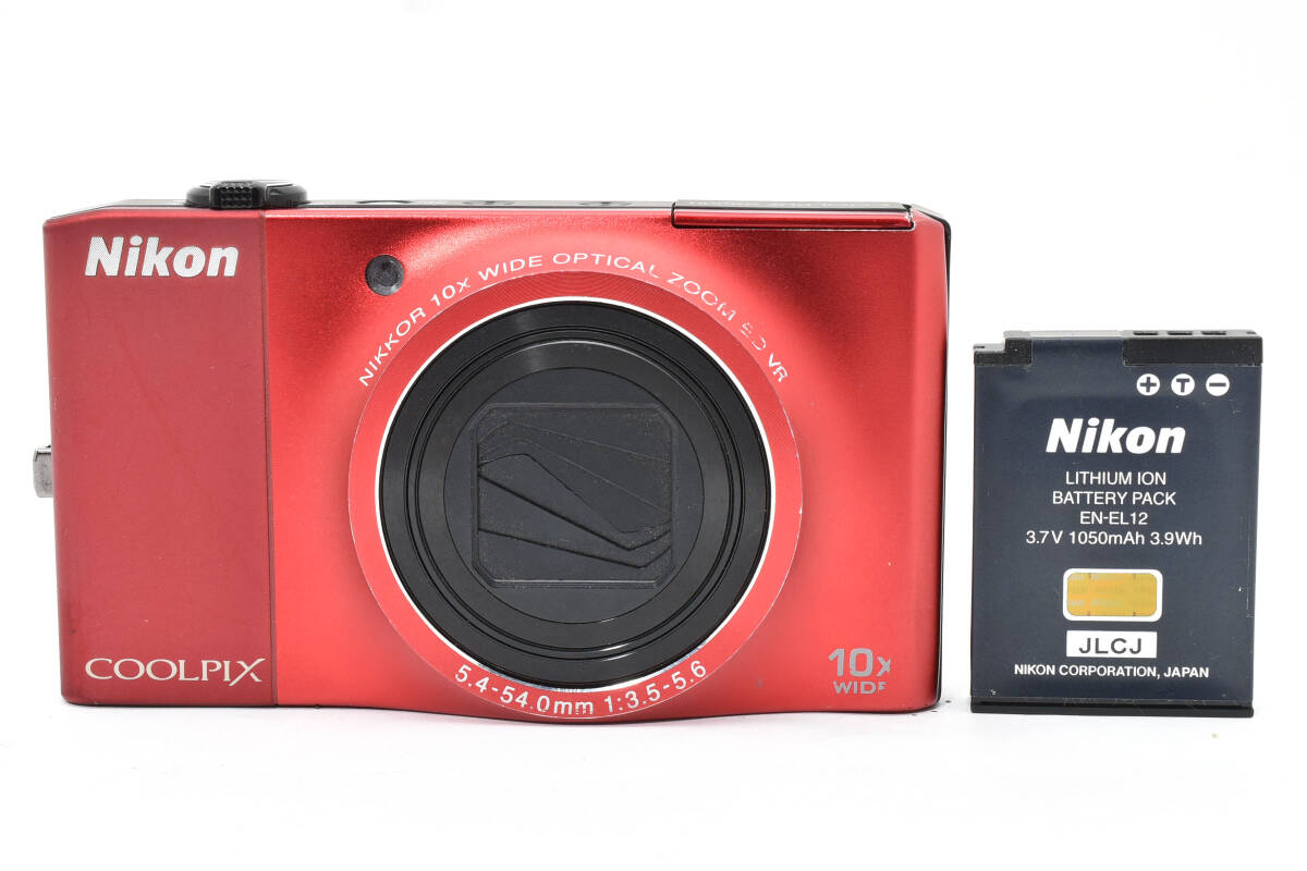 ★動作品★ Nikon ニコン COOLPIX S8000 レッド コンパクトデジタルカメラ クールピクス