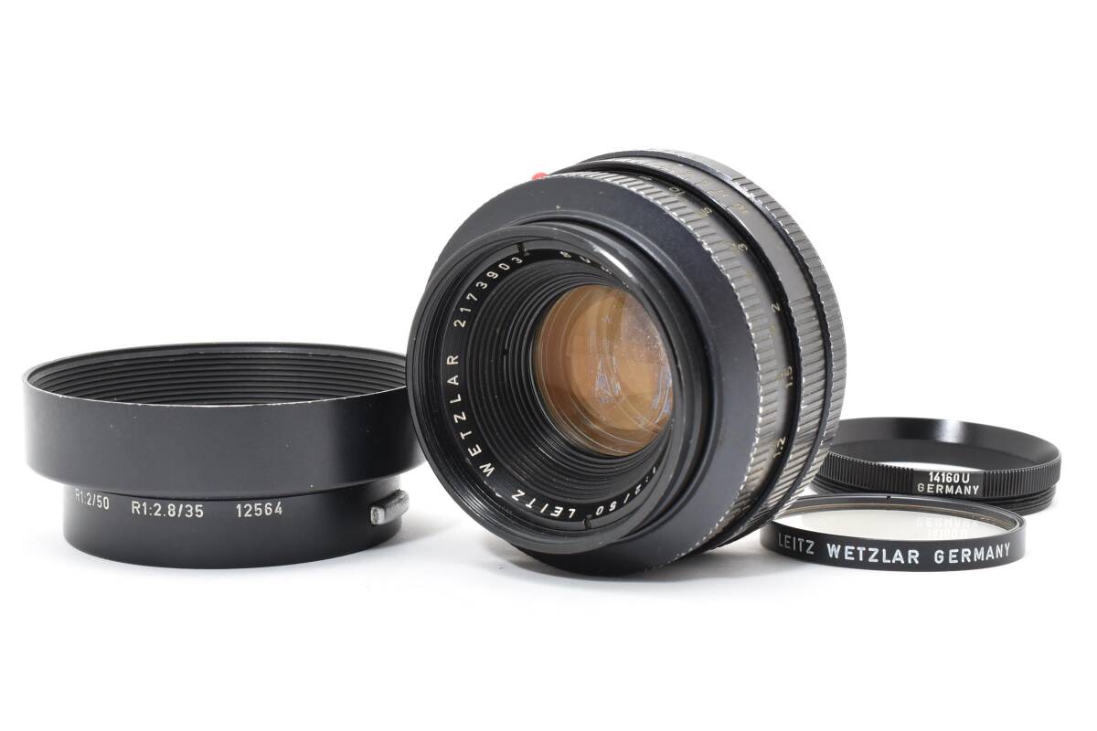 ★完全動作品★ Leica ライカ SUMMICRON-R ズミクロン 50mm F2 1カム LEITZ WETZLAR 1CAM