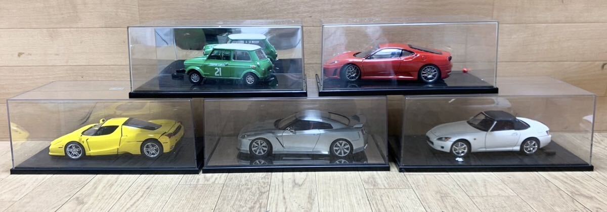 タミヤ ？ フジミ ？ 1/24 ？ 1/25 ？ フェラーリ F430 エンツォフェラーリ ミニクーパー 等 プラモデル 完成品 大量 まとめて 5点 S36