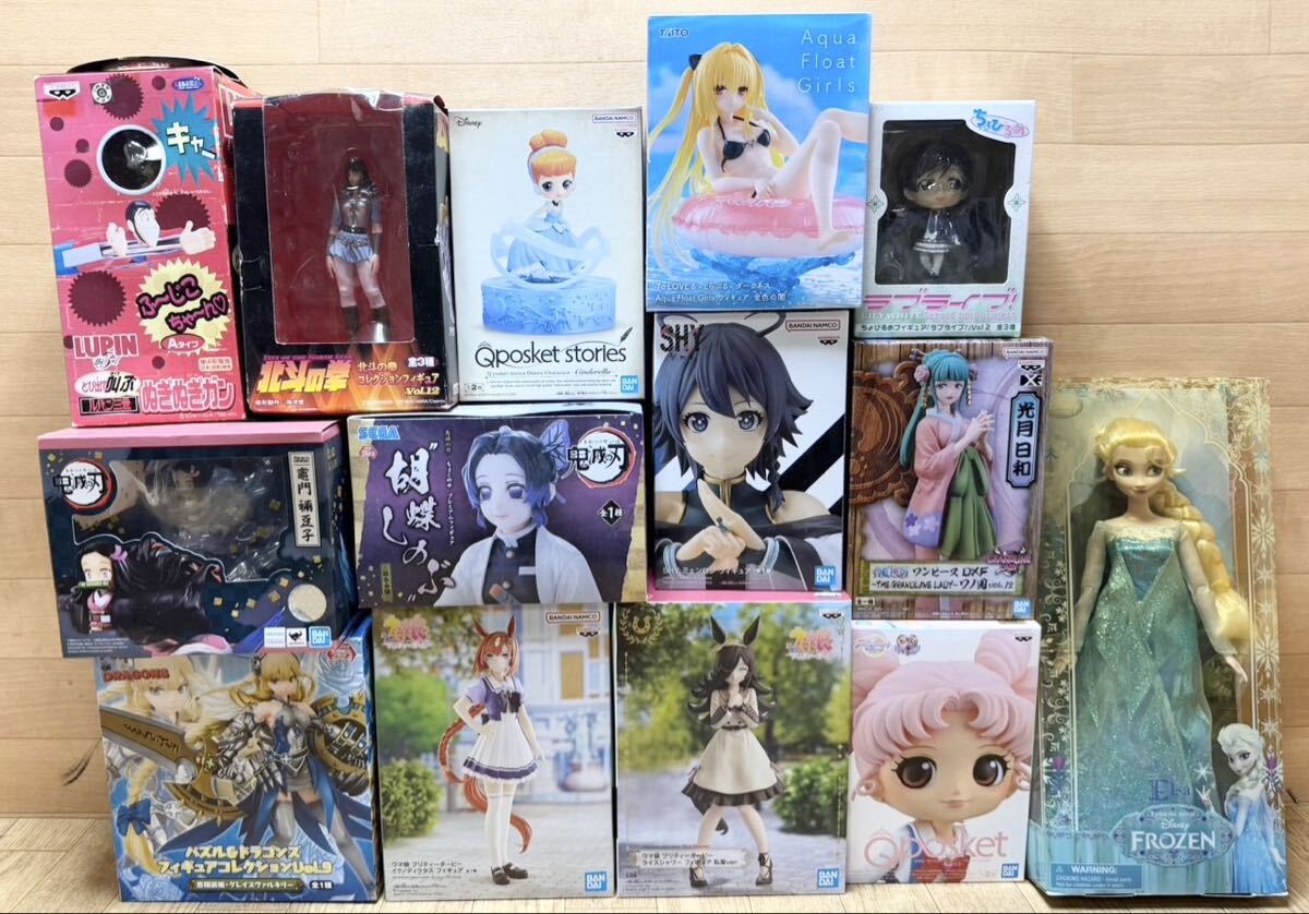 未使用☆ 未開封☆ ワンピース 鬼滅の刃 シャイ シェンロン とらぶる 北斗の拳 ちびうさ ルパン フィギュア 等 大量 まとめて 14点 A11