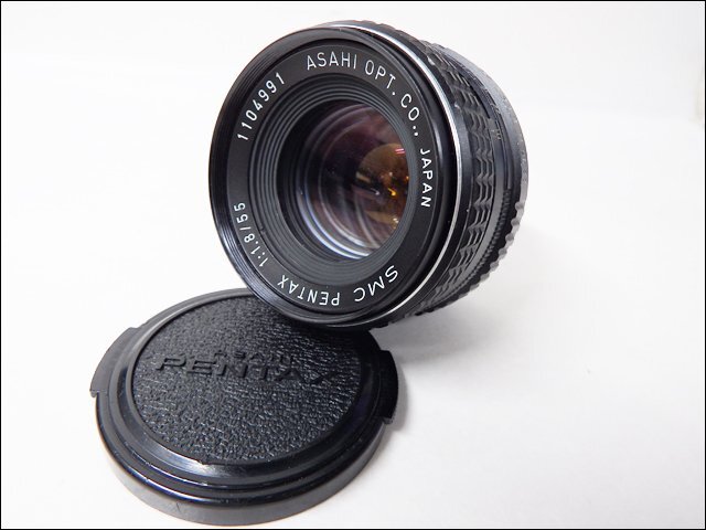 現状品 PENTAX/ペンタックス◆SMC Pentax 55mm F1.8/マニュアルフォーカス用交換レンズ◆オールドレンズ レンズフィルター付