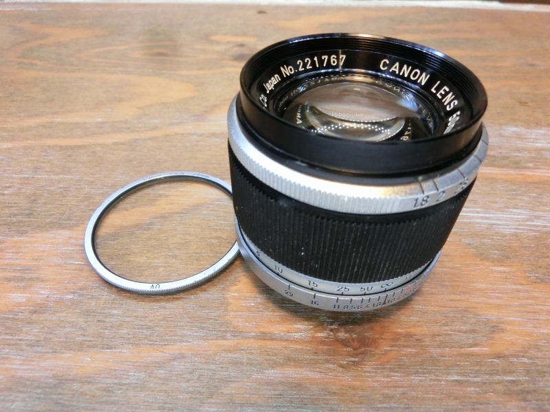 7826 Canon LENS 50mm 1.8 ライカ L39マウント Lマウント 標準レンズ オールドレンズ