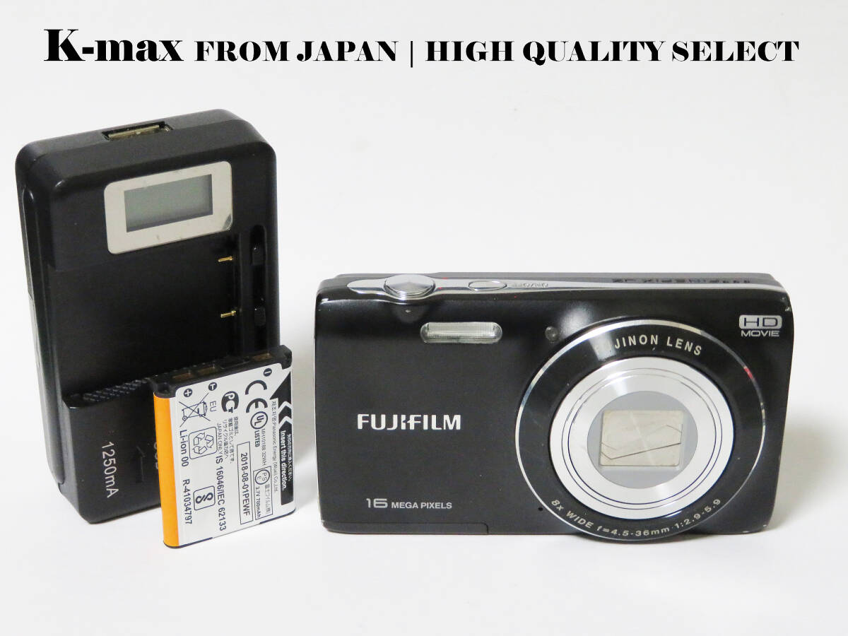 コンパクトデジタルカメラ【極上美品】 Fujifilm FinePix JZ250 Black | Mint Condition from Japan | 8x Optical Zoom Classic #331