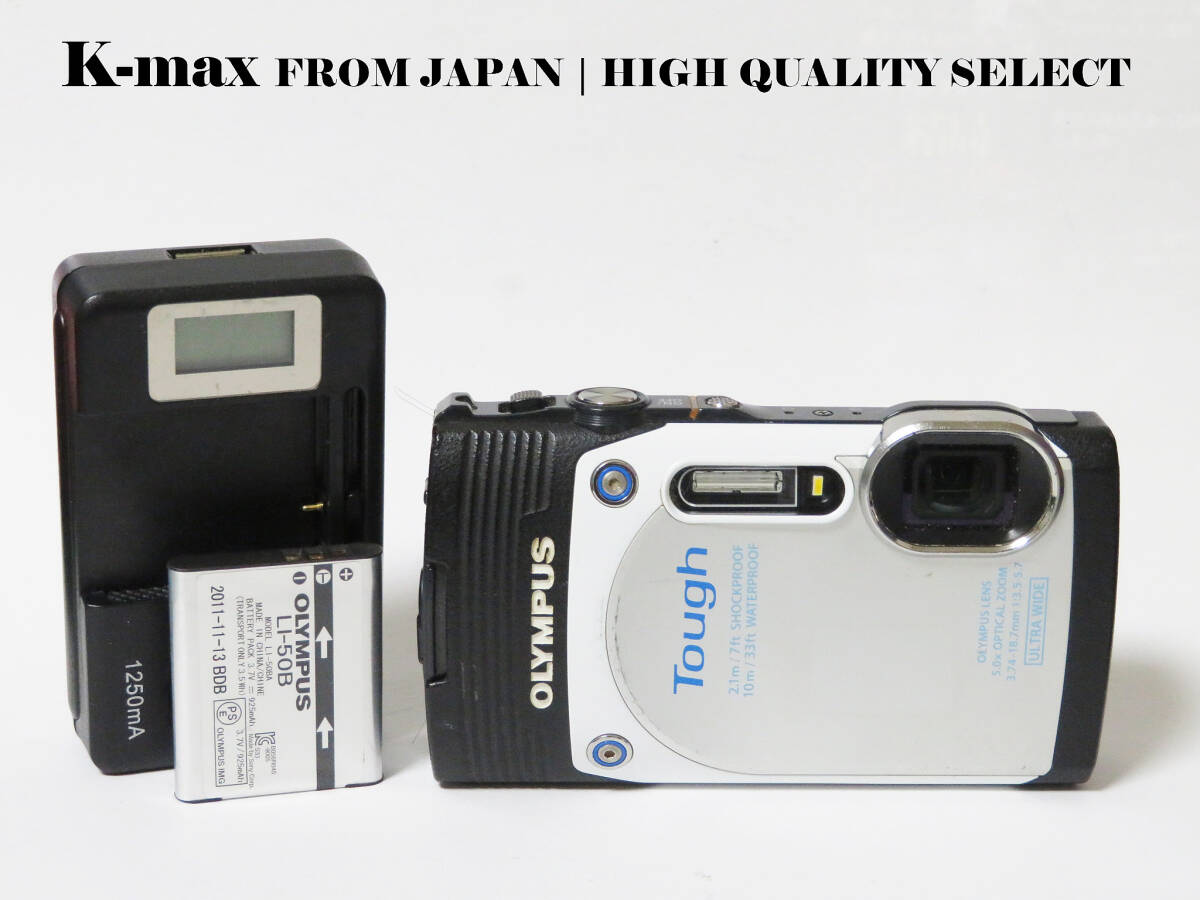 【極上美品】 オリンパス OLYMPUS STYLUS TG-850 Tough ホワイト 正常動作品 [Mint / All Functions OK] #9005