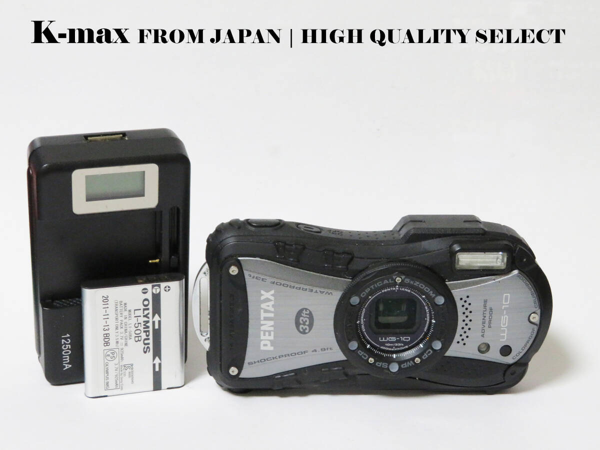 【極上美品】 ペンタックス PENTAX WG-10 ブラック 正常動作品 [Mint / All Functions OK] #9006